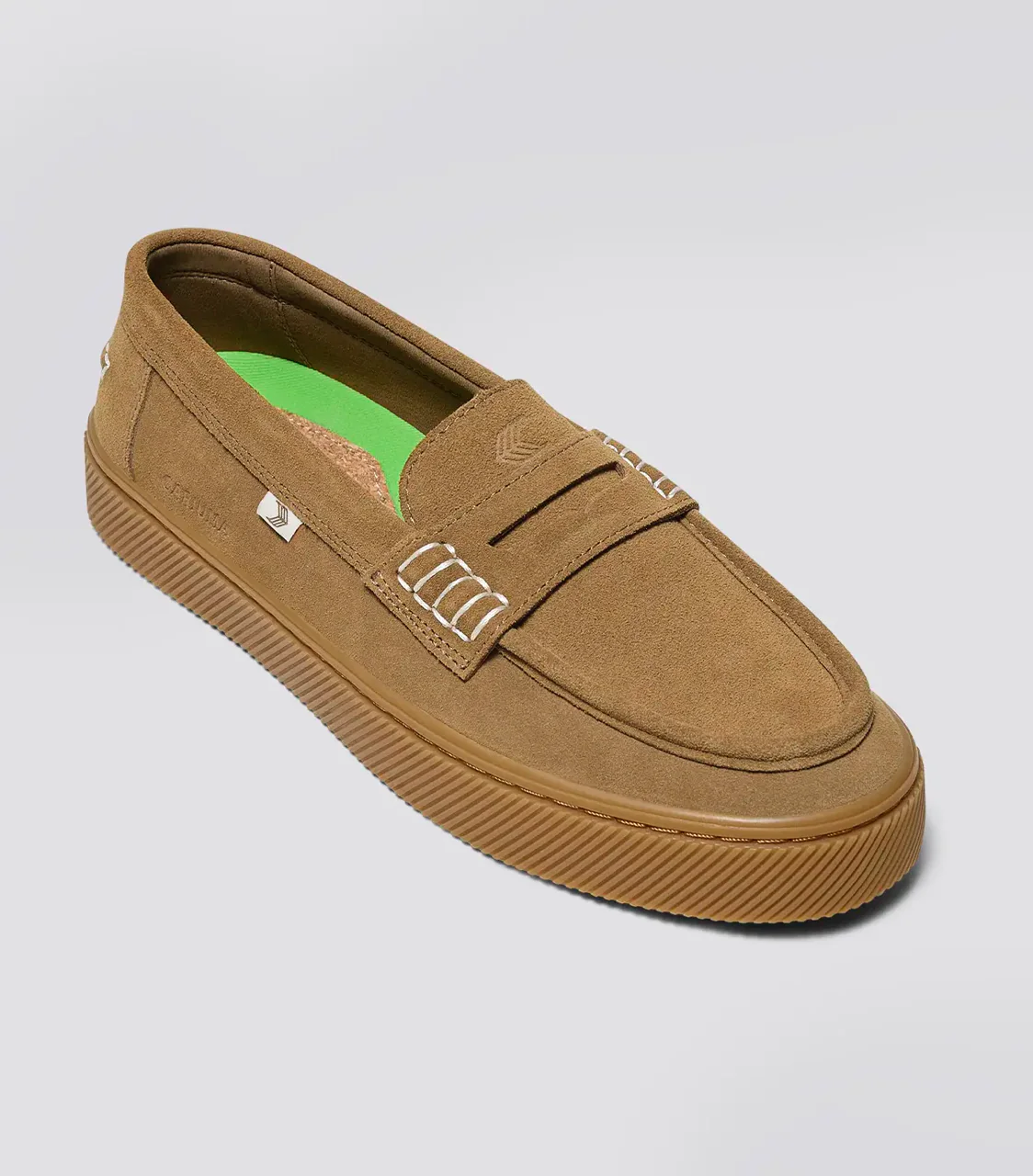 CAJU Gum Camel Suede Loafer - Image 3