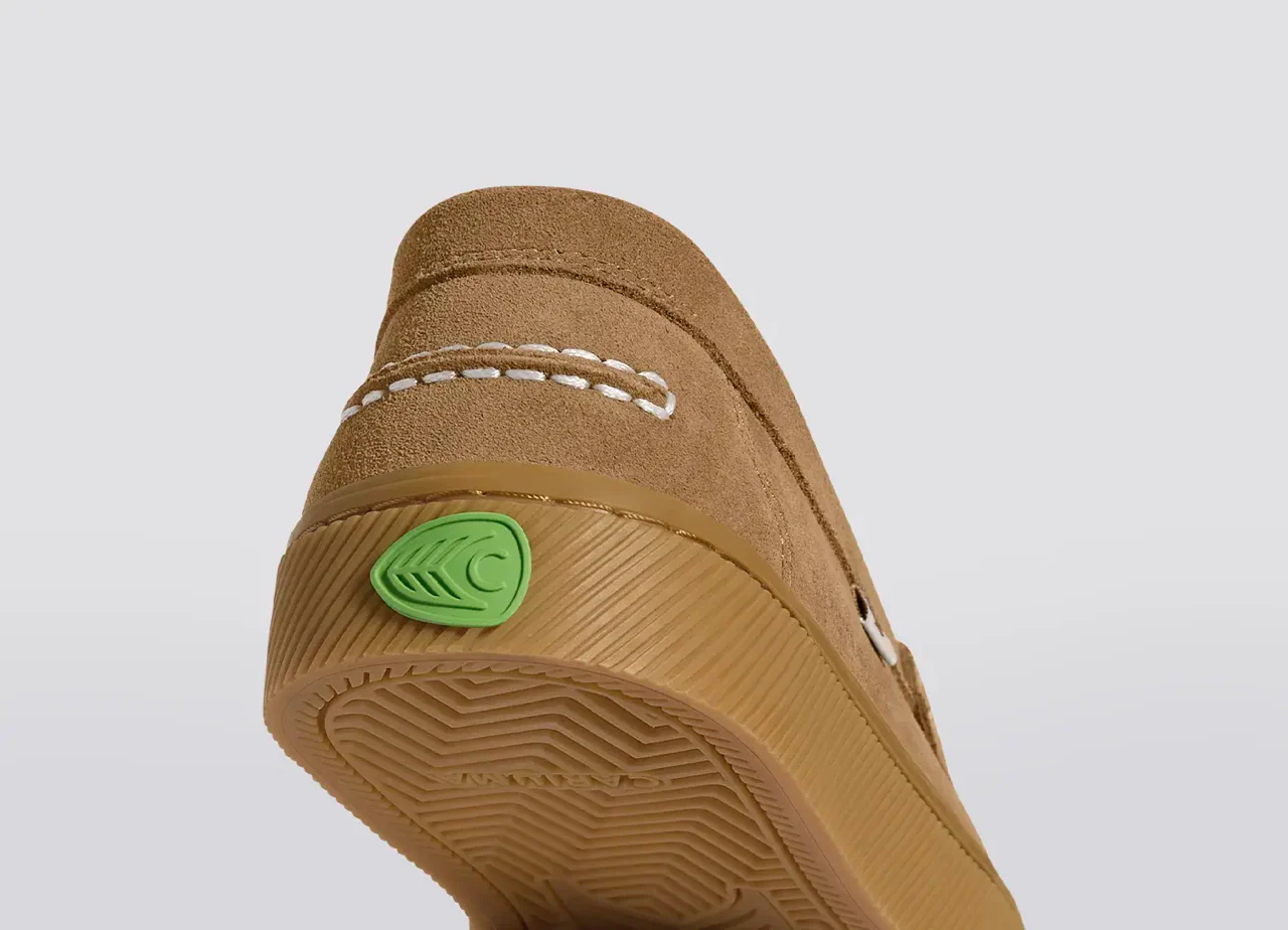 CAJU Gum Camel Suede Loafer - Image 8