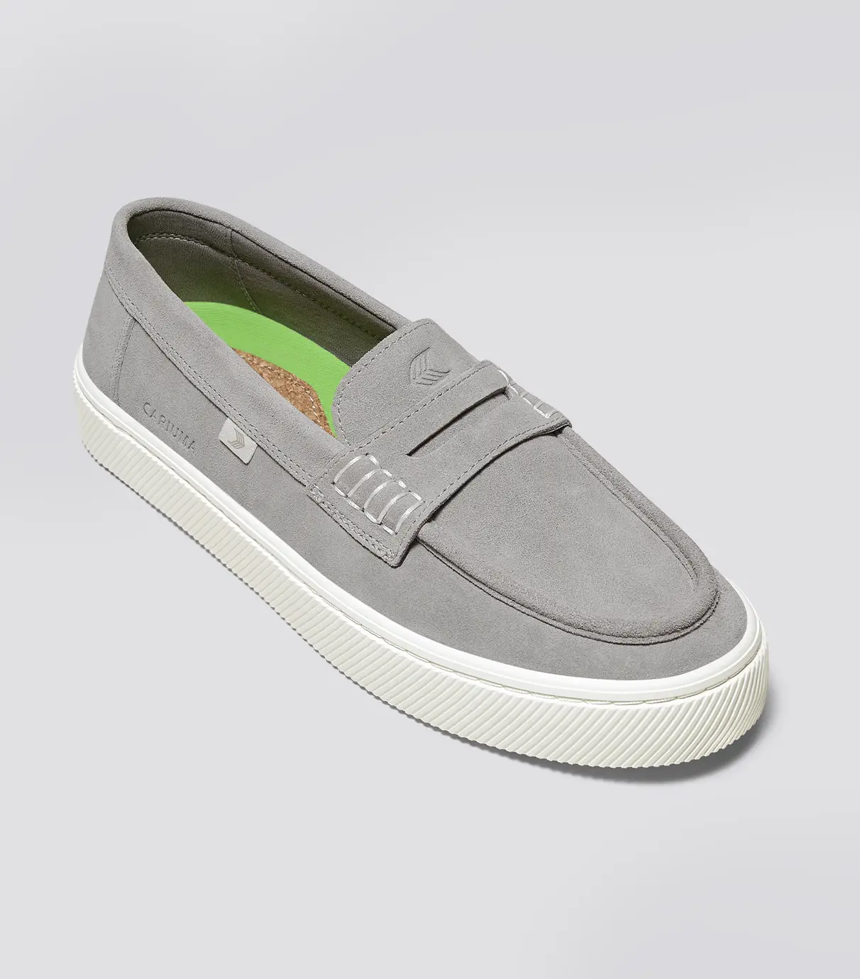 CAJU Light Grey Suede Loafer - Image 3