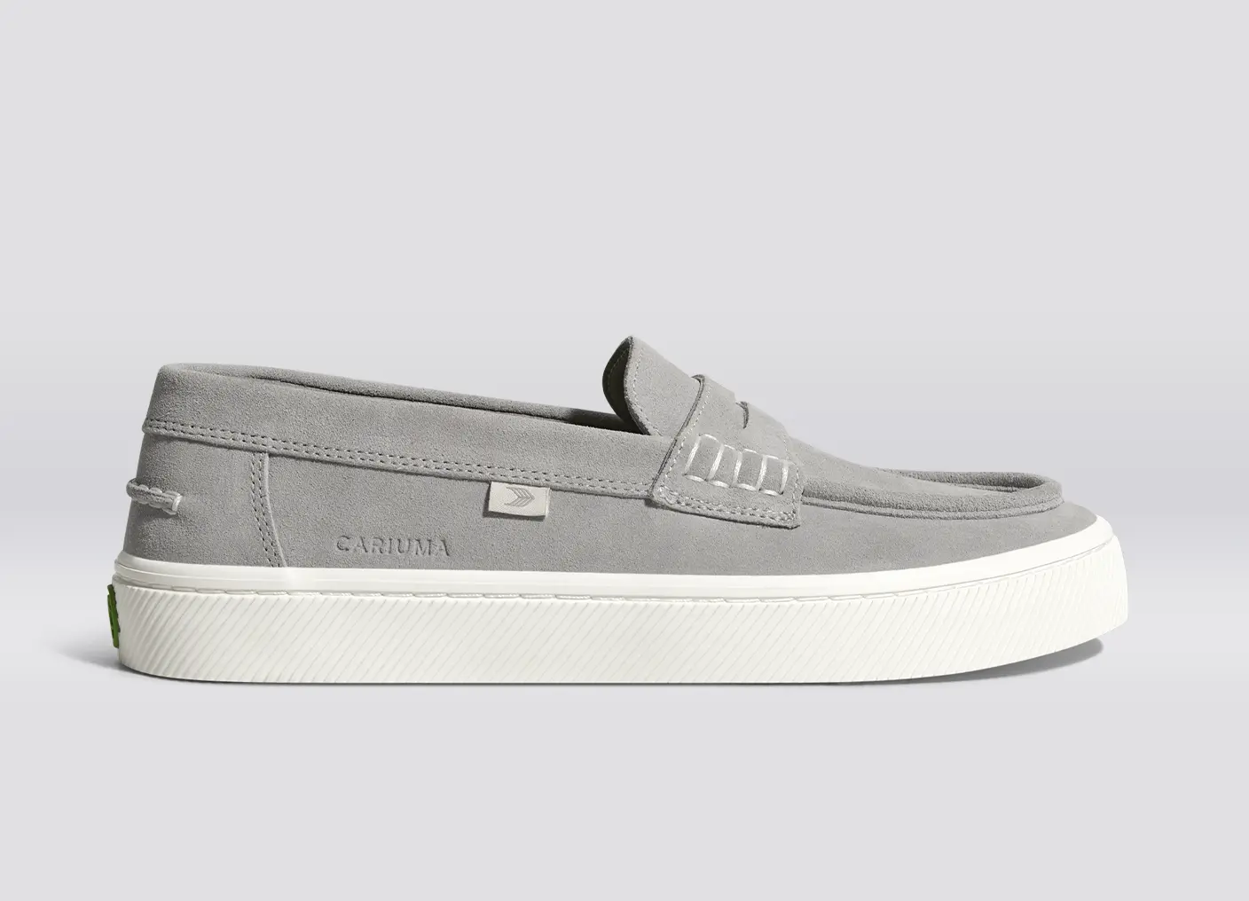 CAJU Light Grey Suede Loafer - Image 4
