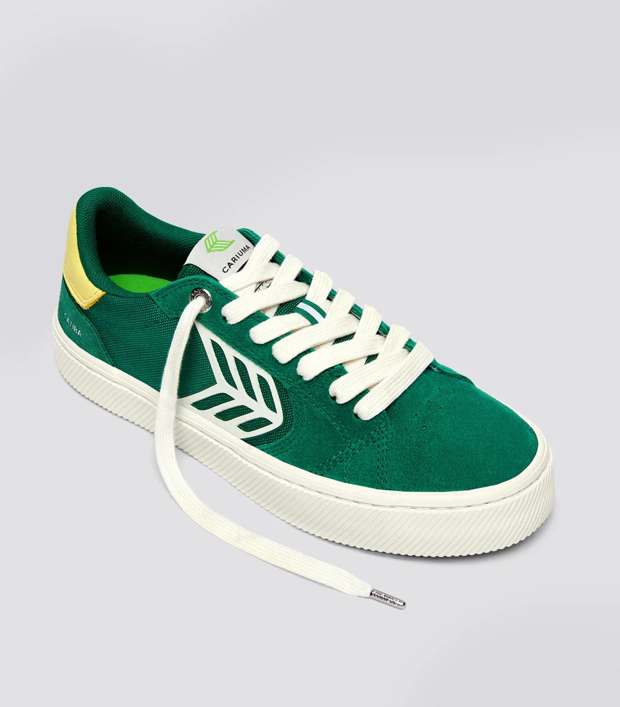 CATIBA PRO 2.0 Abundant Green Suede and Cordura Ivory Logo Lemonade Sneaker - Image 3