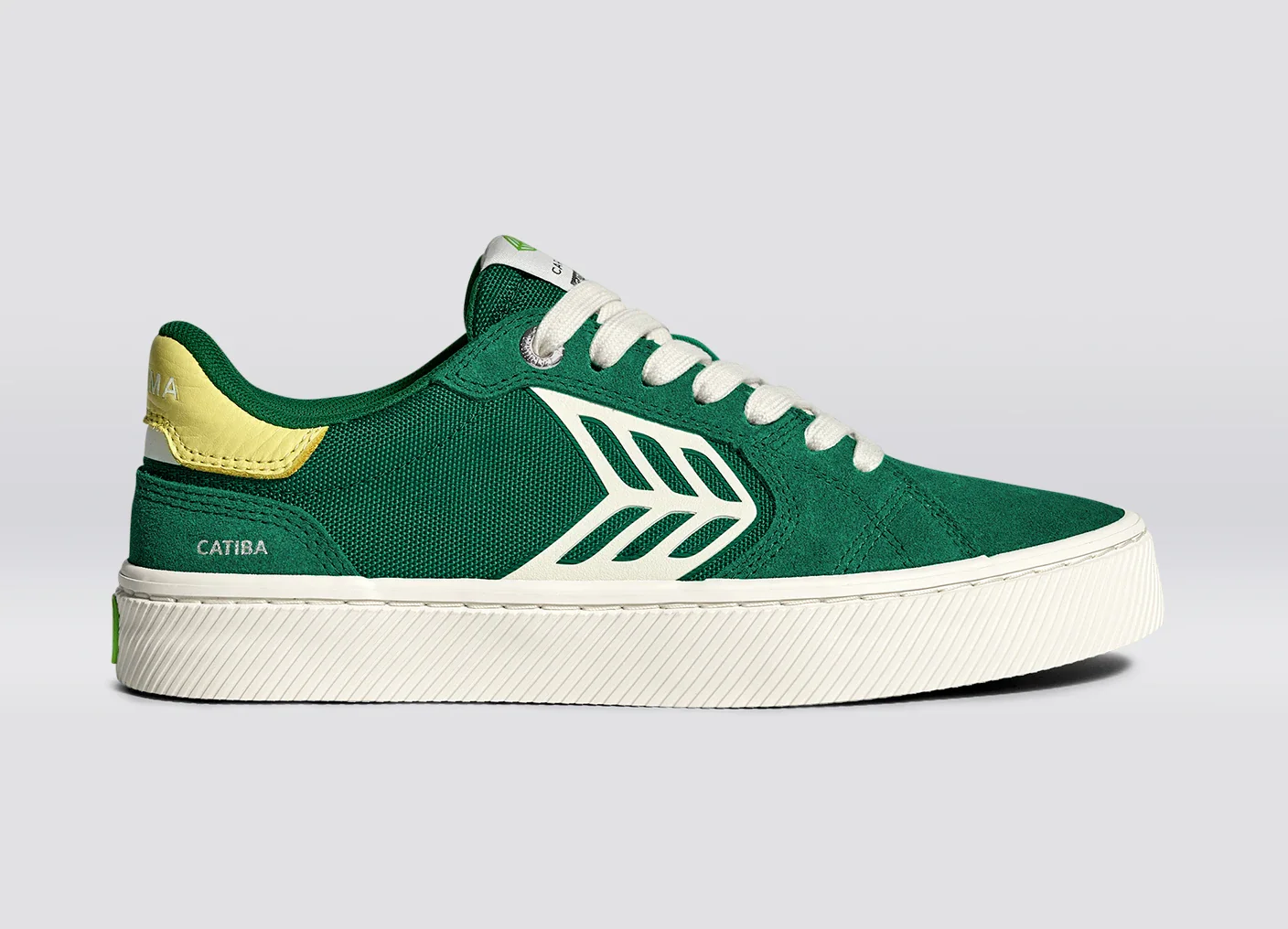 CATIBA PRO 2.0 Abundant Green Suede and Cordura Ivory Logo Lemonade Sneaker - Image 4