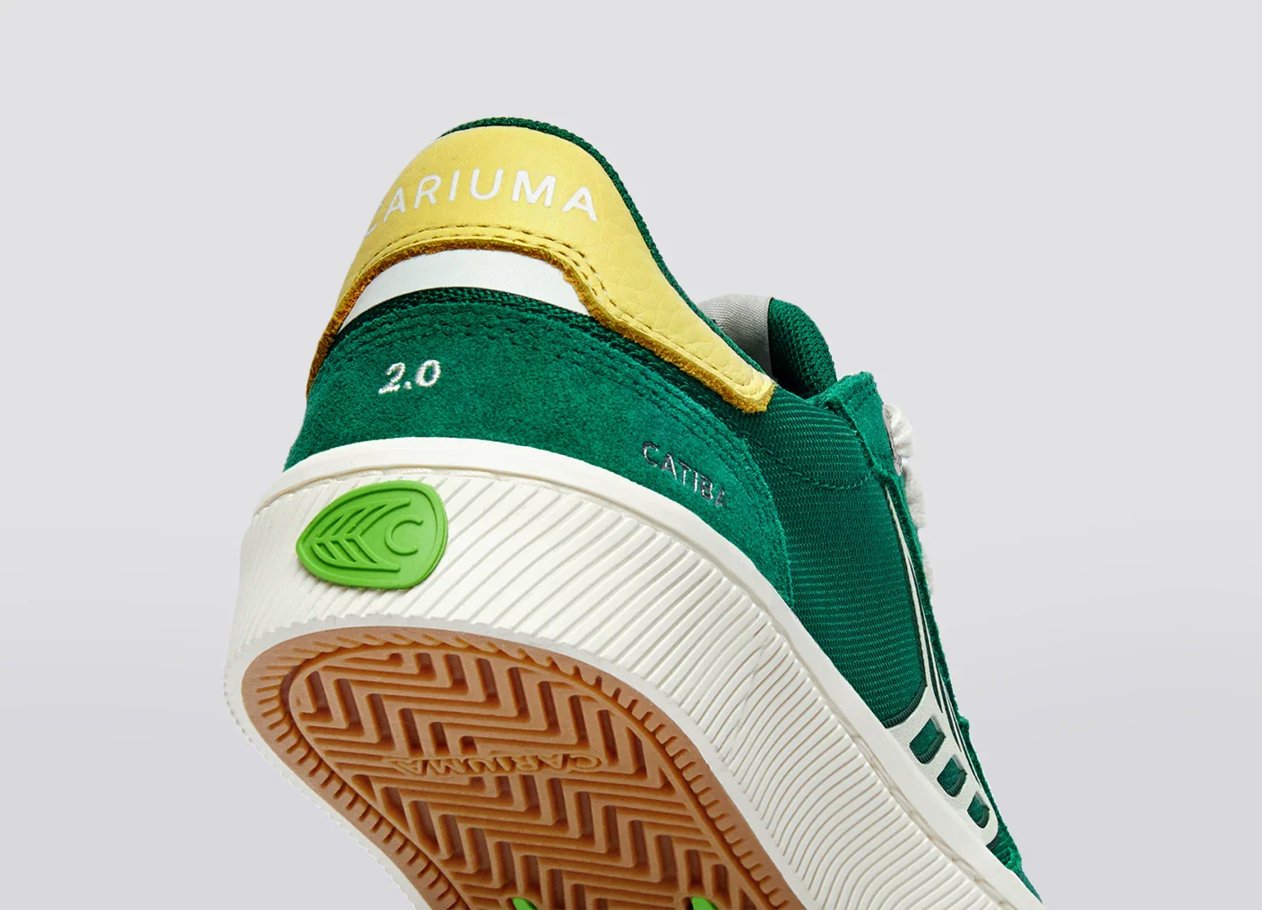 CATIBA PRO 2.0 Abundant Green Suede and Cordura Ivory Logo Lemonade Sneaker - Image 8