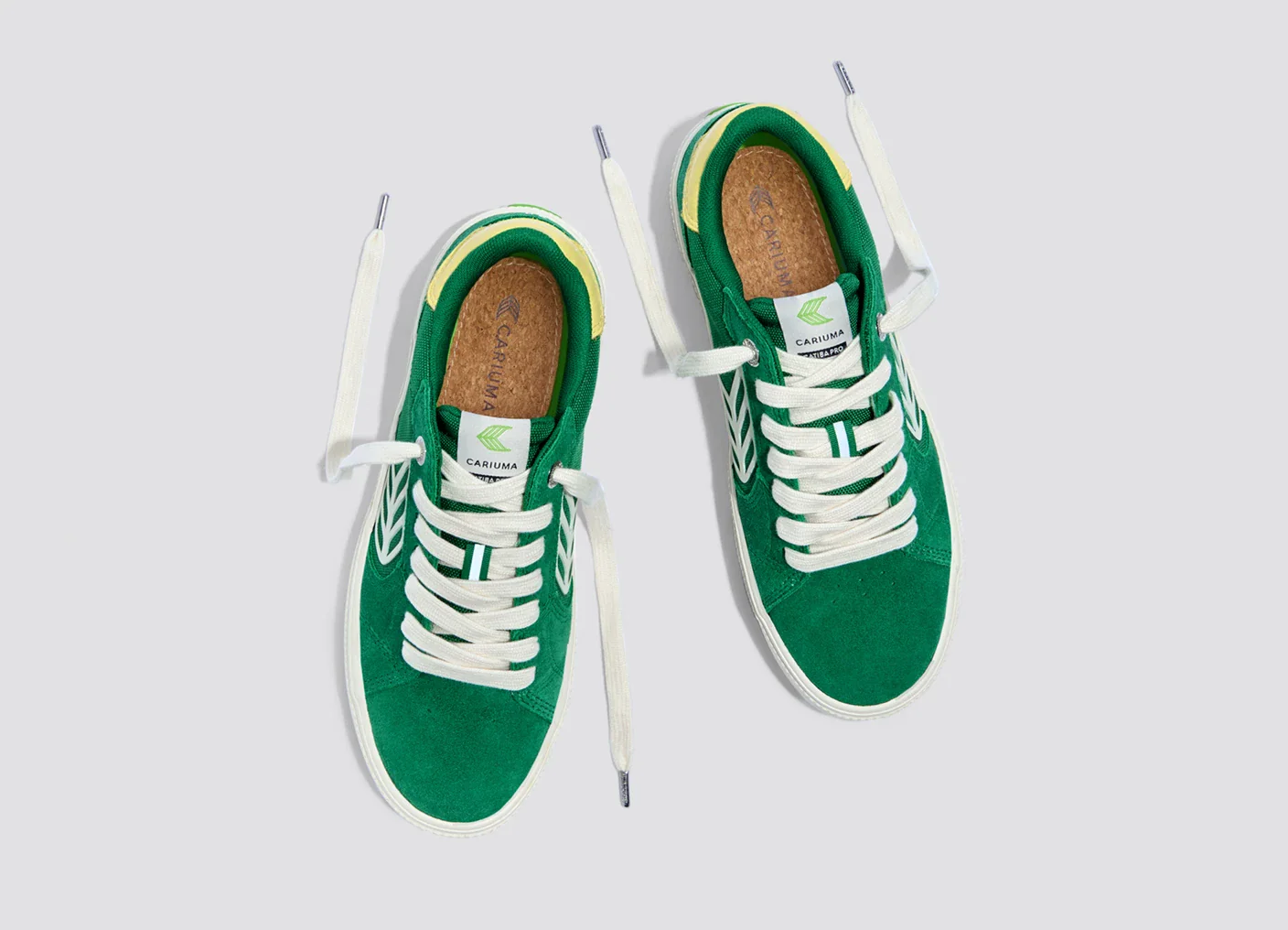 CATIBA PRO 2.0 Abundant Green Suede and Cordura Ivory Logo Lemonade Sneaker - Image 9