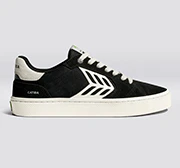 CATIBA PRO 2.0 Black Suede and Cordura Ivory Logo Sneaker - Image 11
