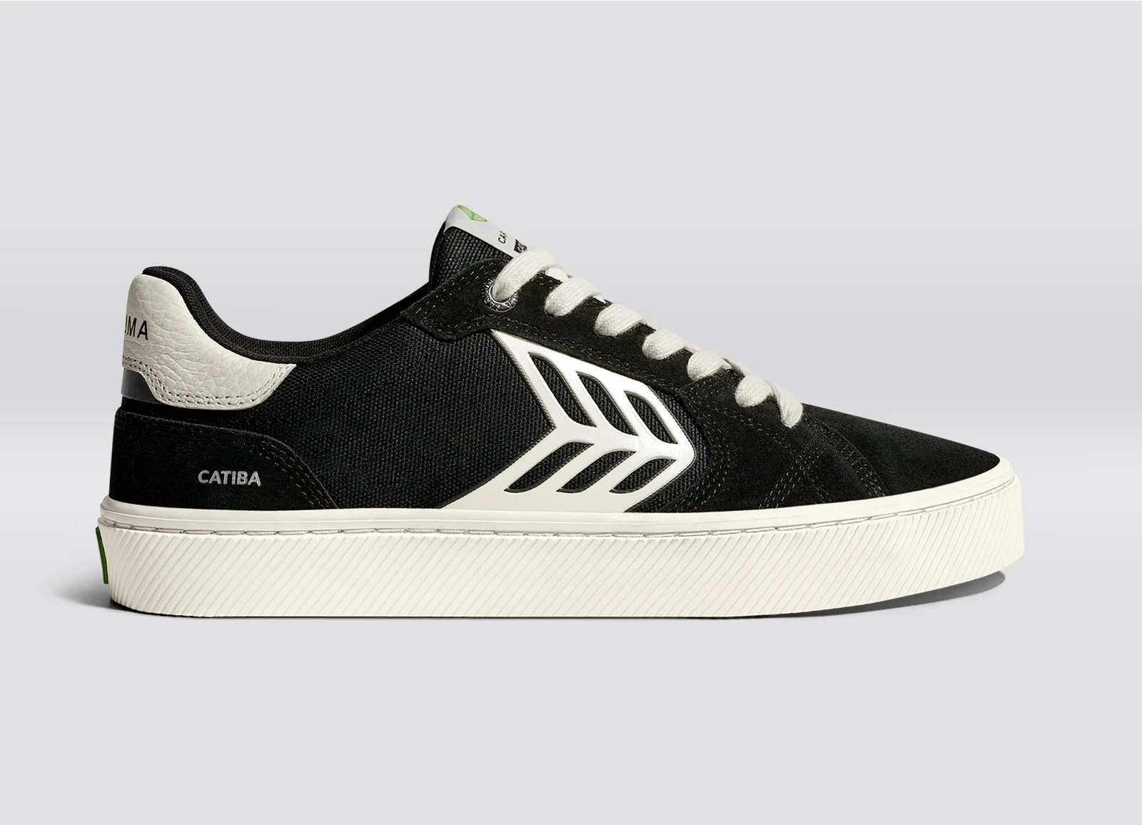 CATIBA PRO 2.0 Black Suede and Cordura Ivory Logo Sneaker - Image 4