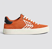 CATIBA PRO 2.0 Burnt Orange Suede and Cordura Ivory Logo Navy Sneaker - Image 11