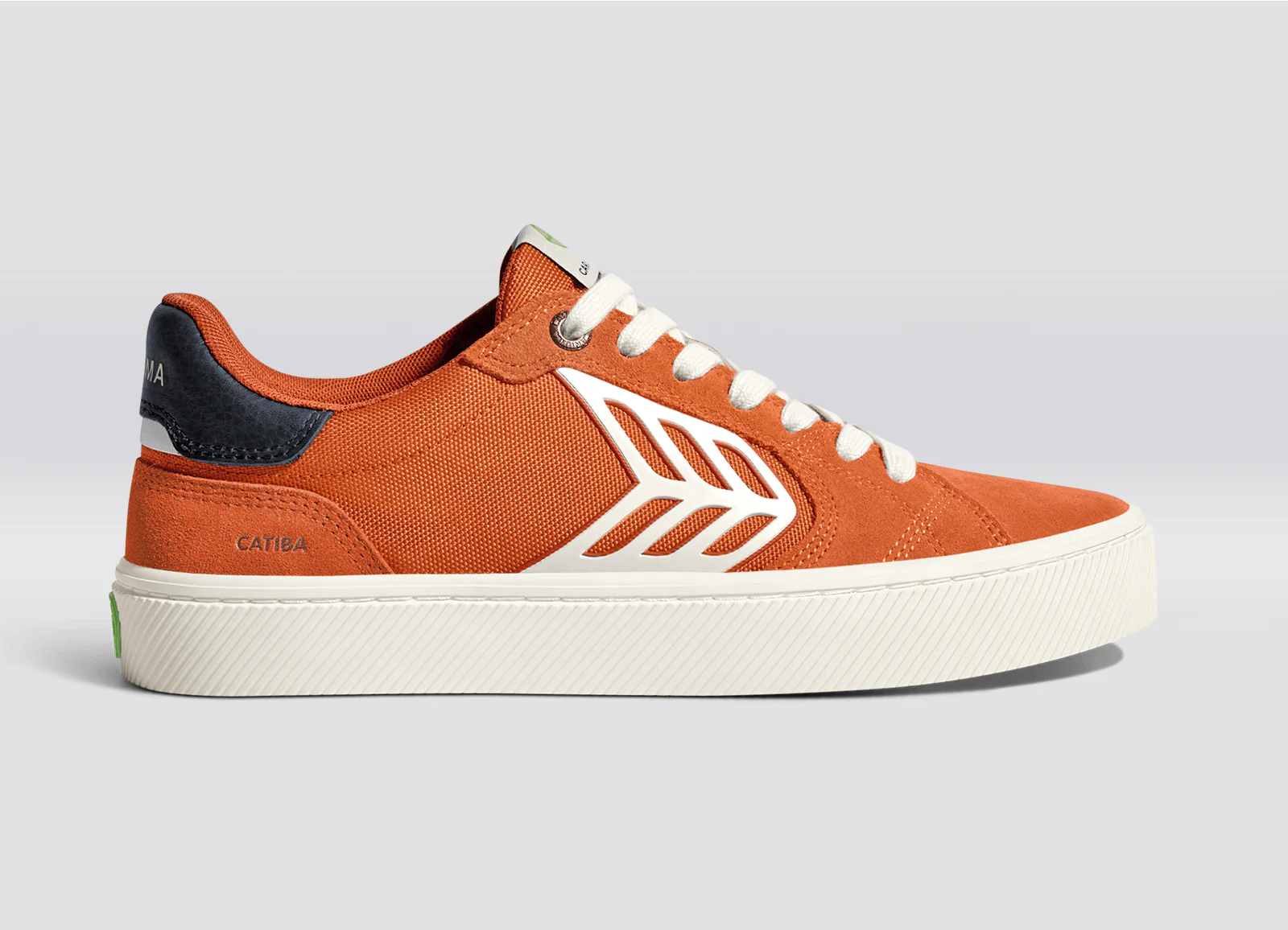 CATIBA PRO 2.0 Burnt Orange Suede and Cordura Ivory Logo Navy Sneaker - Image 4