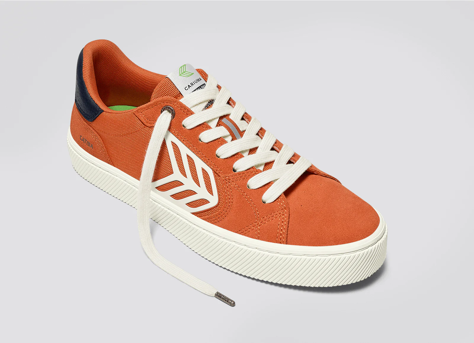 CATIBA PRO 2.0 Burnt Orange Suede and Cordura Ivory Logo Navy Sneaker - Image 5