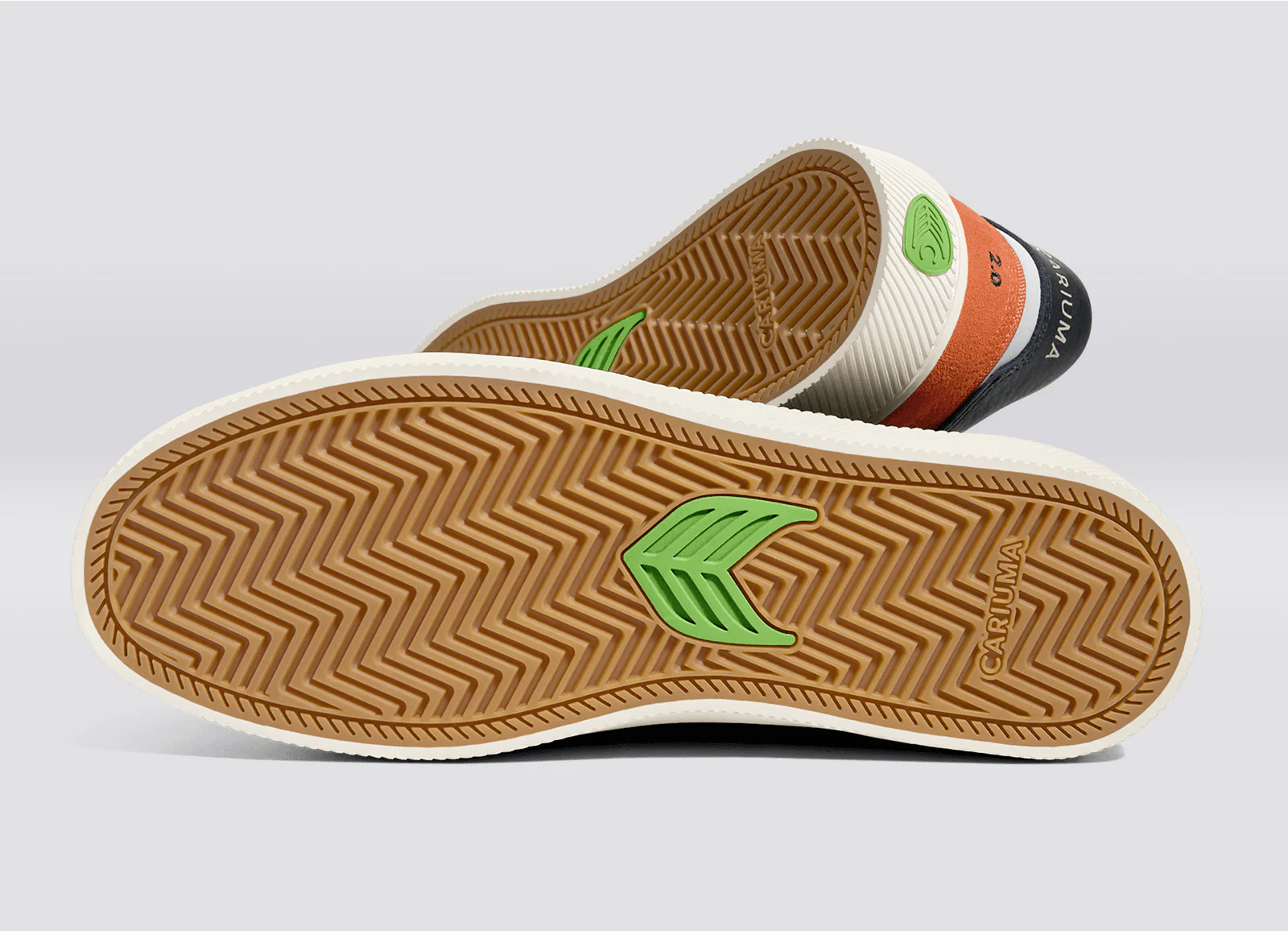 CATIBA PRO 2.0 Burnt Orange Suede and Cordura Ivory Logo Navy Sneaker - Image 7