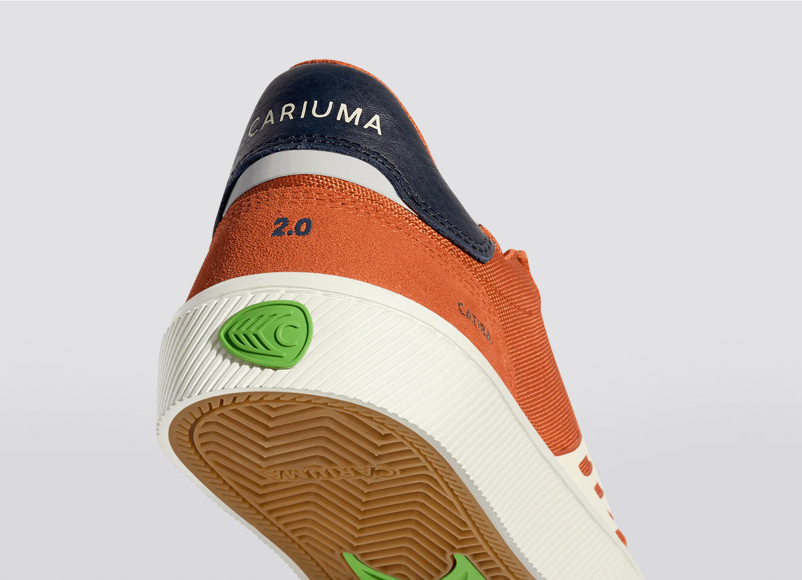 CATIBA PRO 2.0 Burnt Orange Suede and Cordura Ivory Logo Navy Sneaker - Image 8