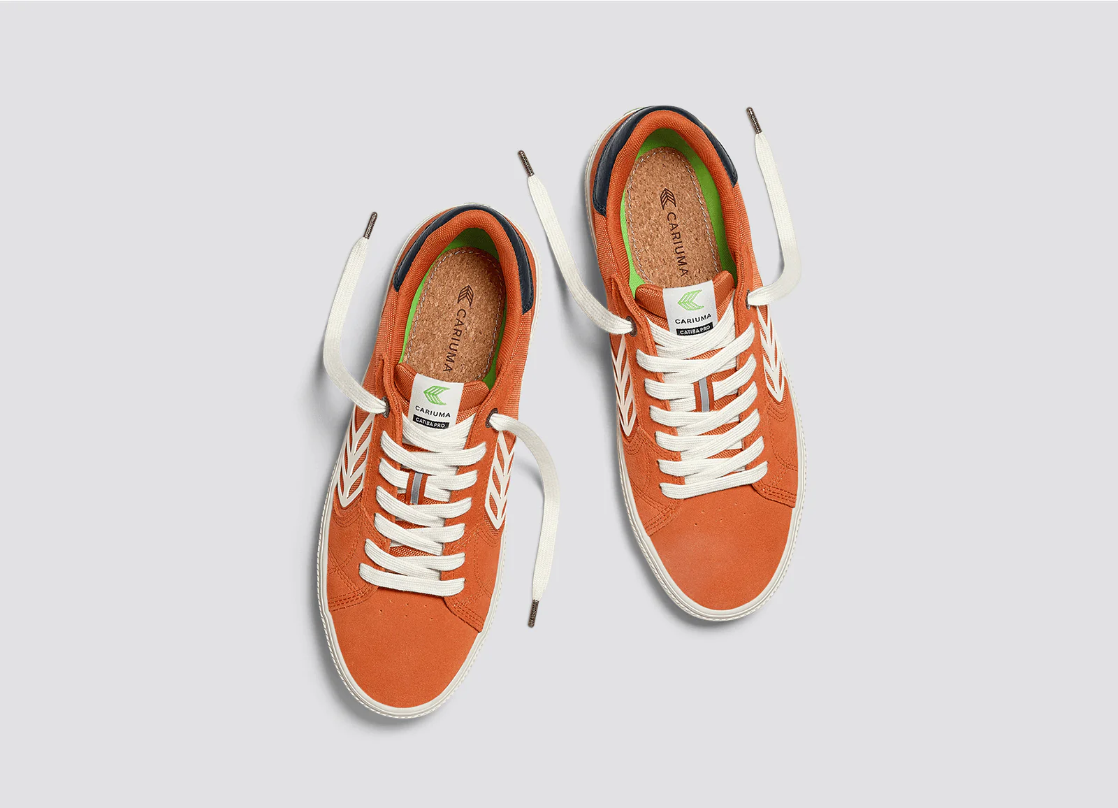 CATIBA PRO 2.0 Burnt Orange Suede and Cordura Ivory Logo Navy Sneaker - Image 9