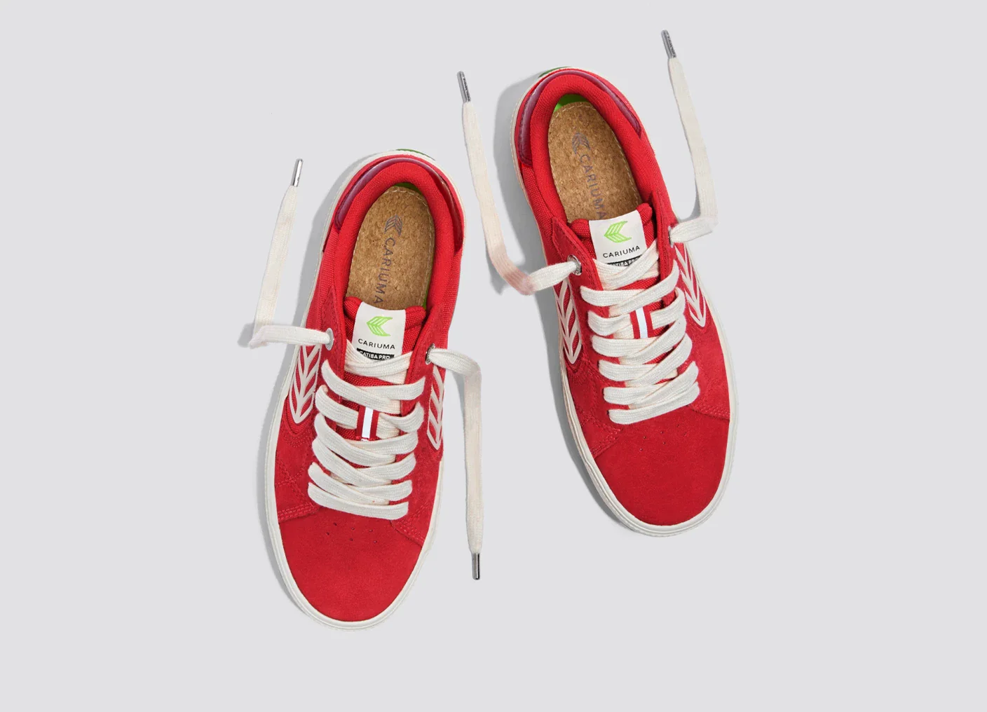 CATIBA PRO 2.0 Flame Scarlet Suede and Cordura Ivory Logo Cabernet Sneaker - Image 9