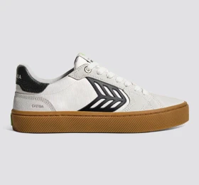 CATIBA PRO 2.0 Gum Off-White Smoke Suede and Black Logo Sneaker - Image 11