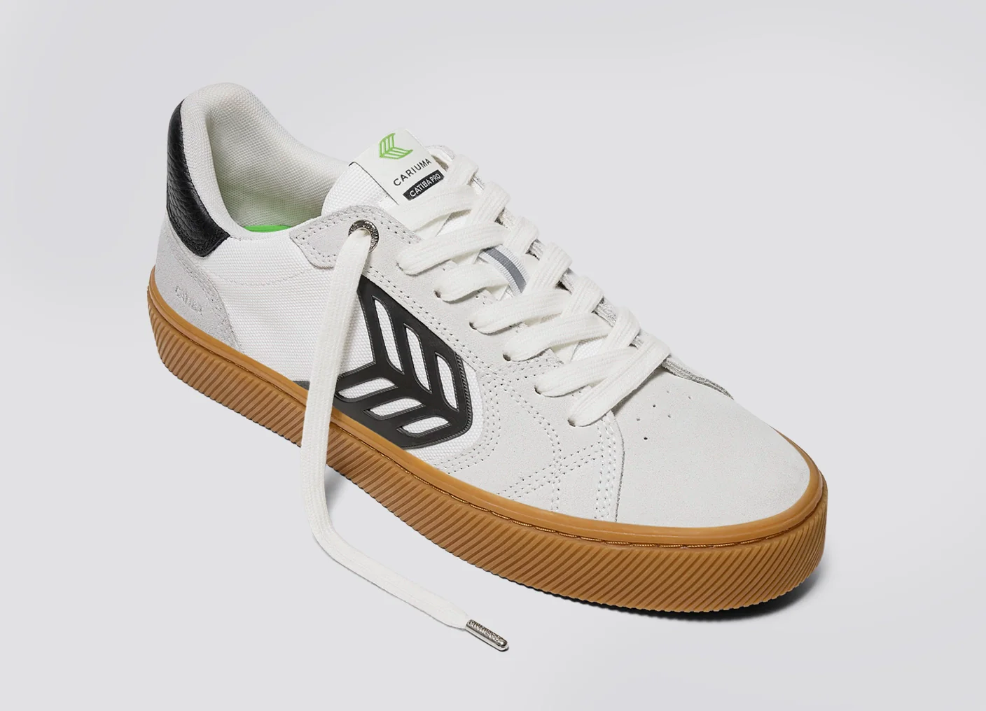 CATIBA PRO 2.0 Gum Off-White Smoke Suede and Black Logo Sneaker - Image 5