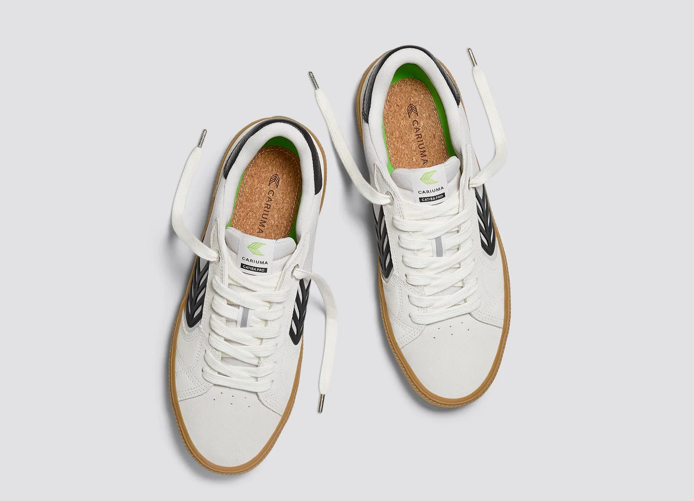 CATIBA PRO 2.0 Gum Off-White Smoke Suede and Black Logo Sneaker - Image 9