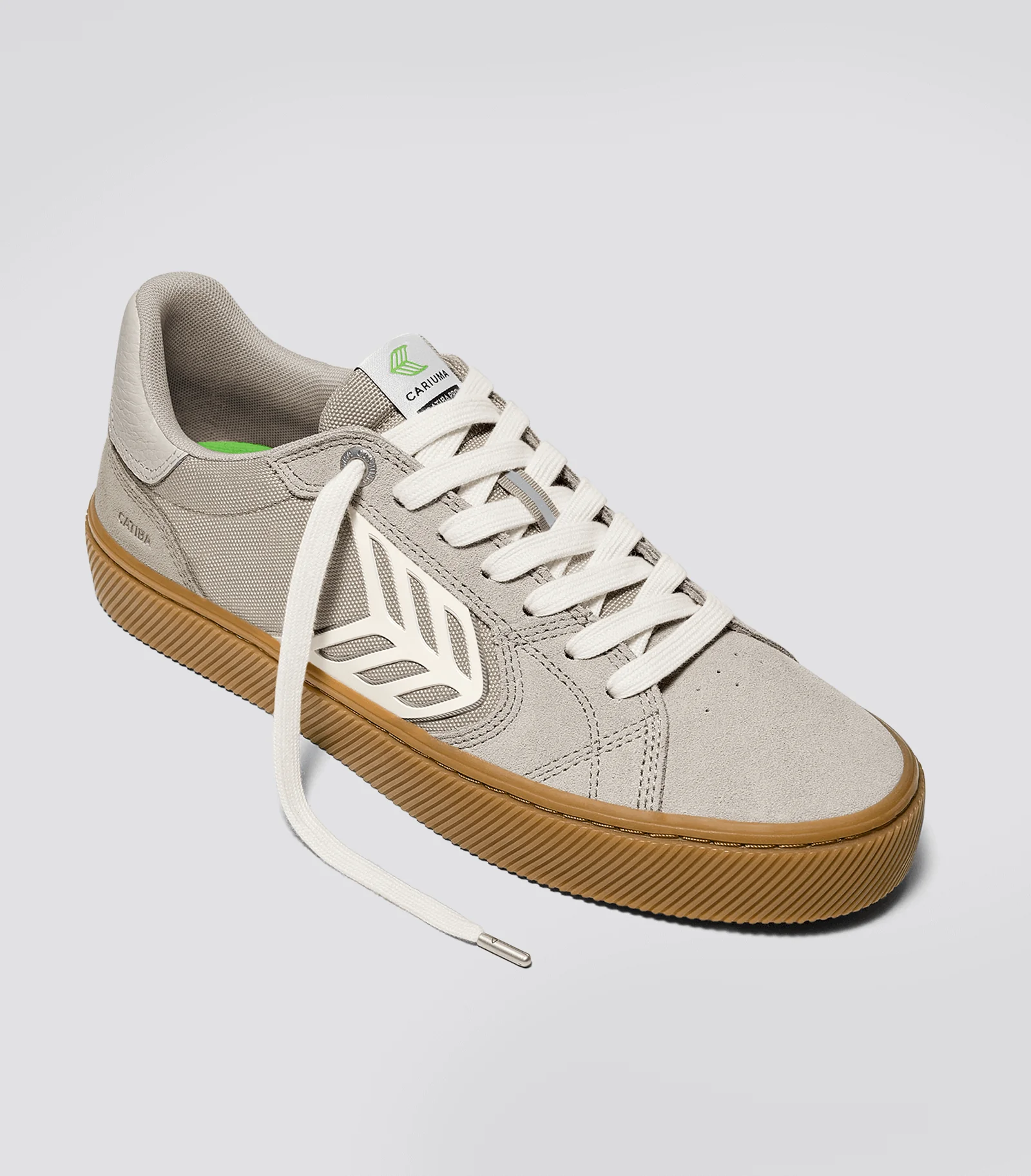 CATIBA PRO 2.0 Plaza Taupe Suede and Cordura Ivory Logo Sneaker - Image 3
