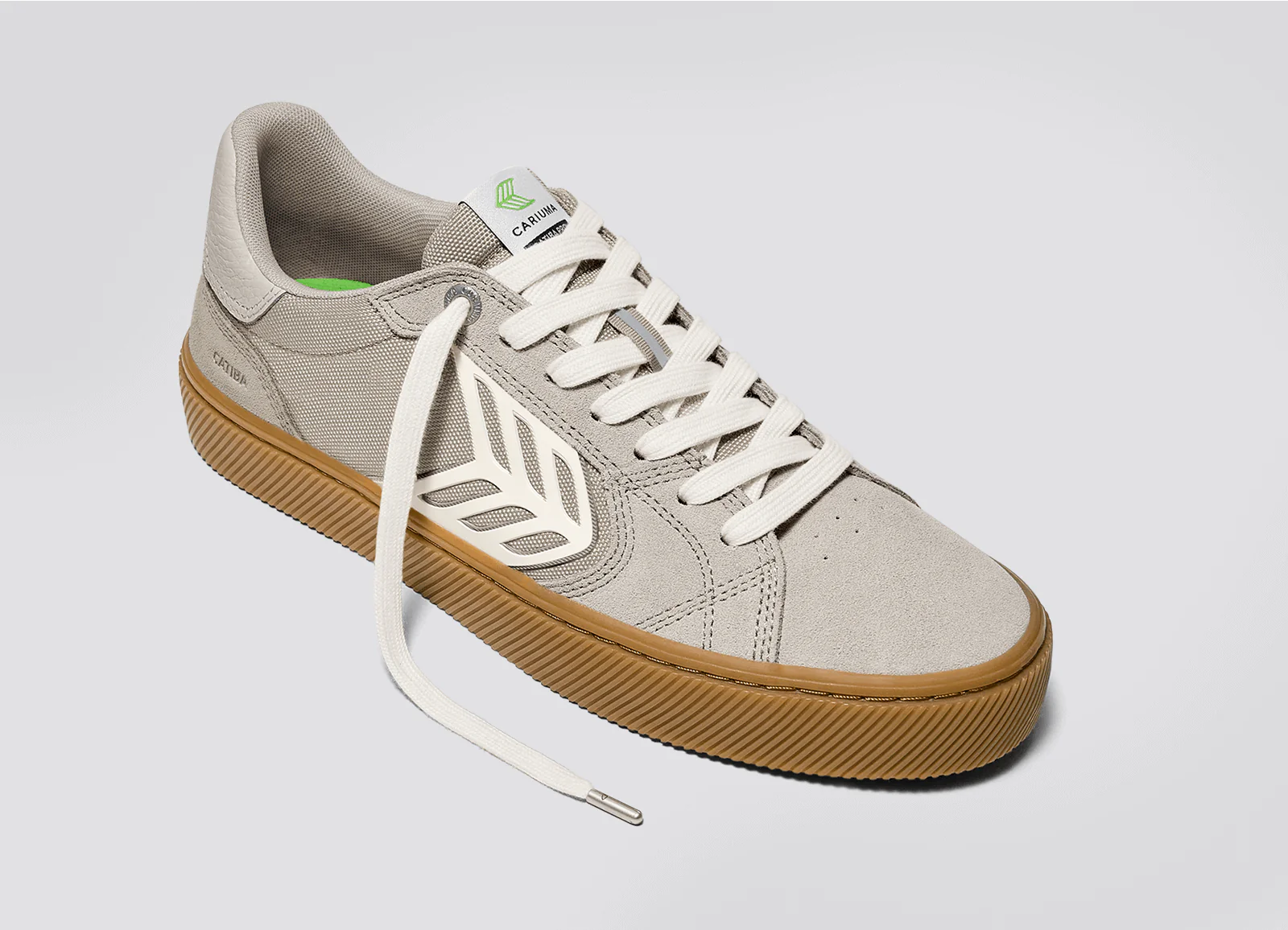 CATIBA PRO 2.0 Plaza Taupe Suede and Cordura Ivory Logo Sneaker - Image 5