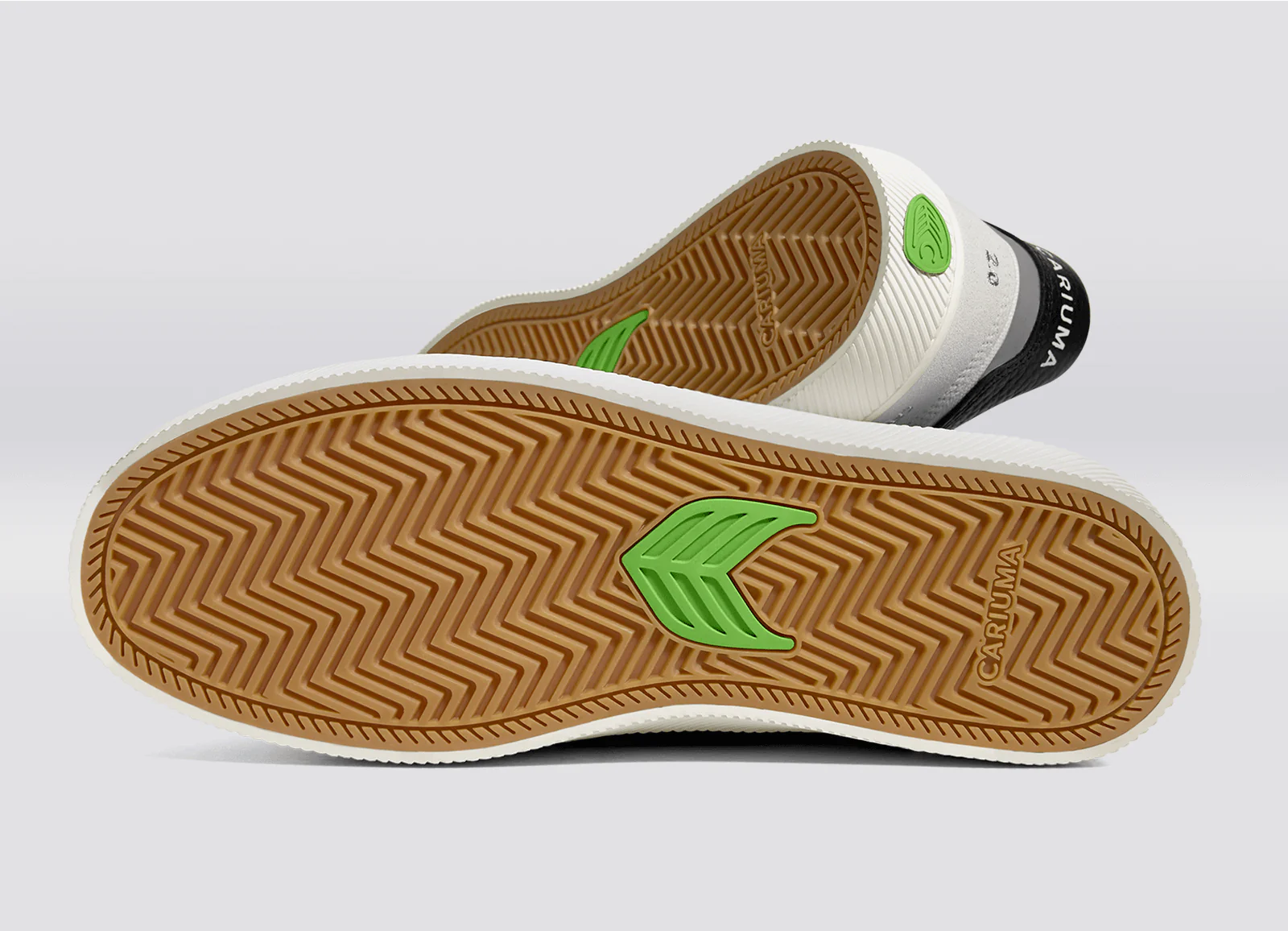CATIBA PRO 2.0 Smoke White Suede Off-White Cordura Black Logo Sneaker - Image 7