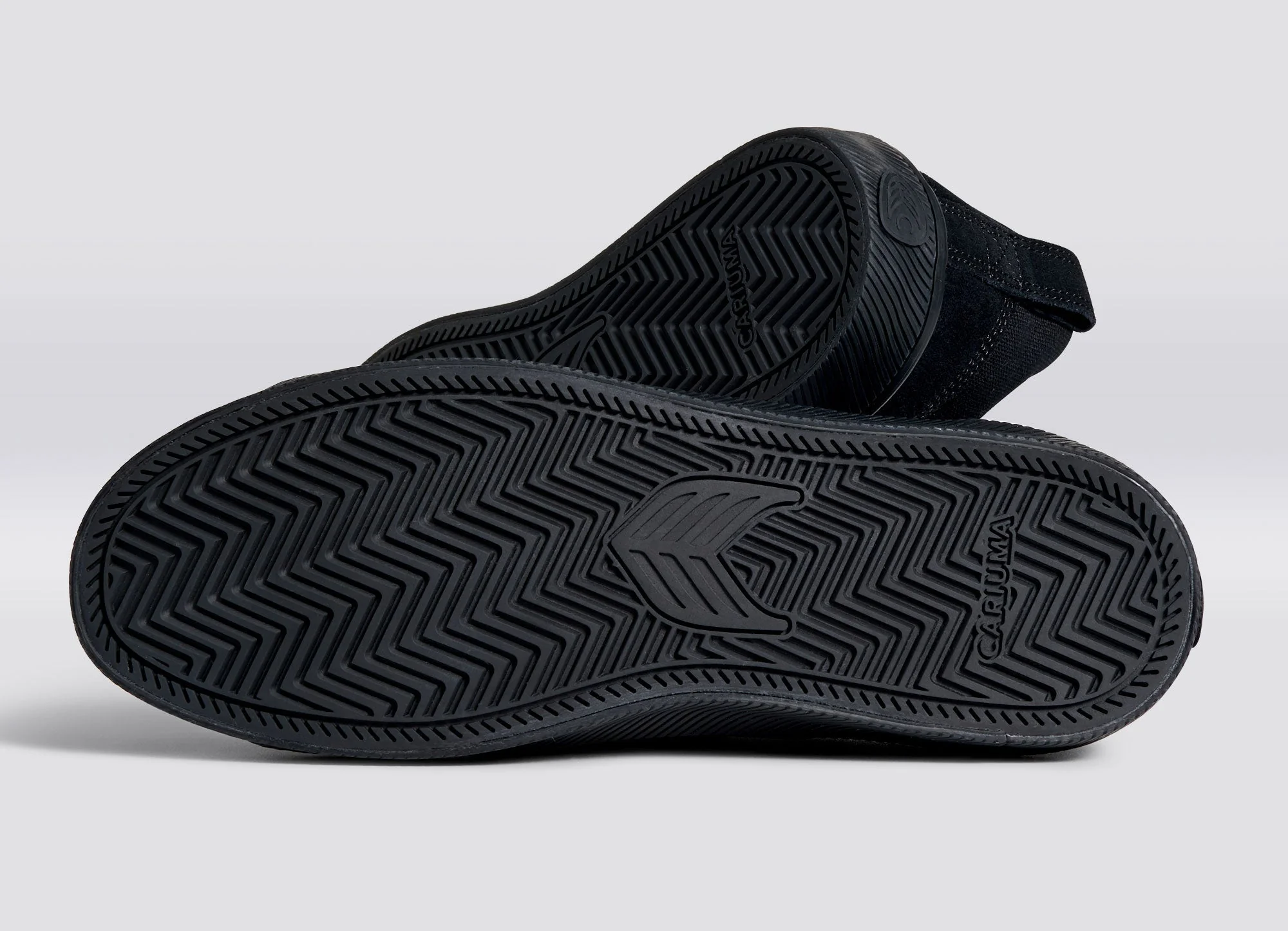 CATIBA PRO Low All Black Suede and Canvas Ivory Logo Sneaker - Image 7