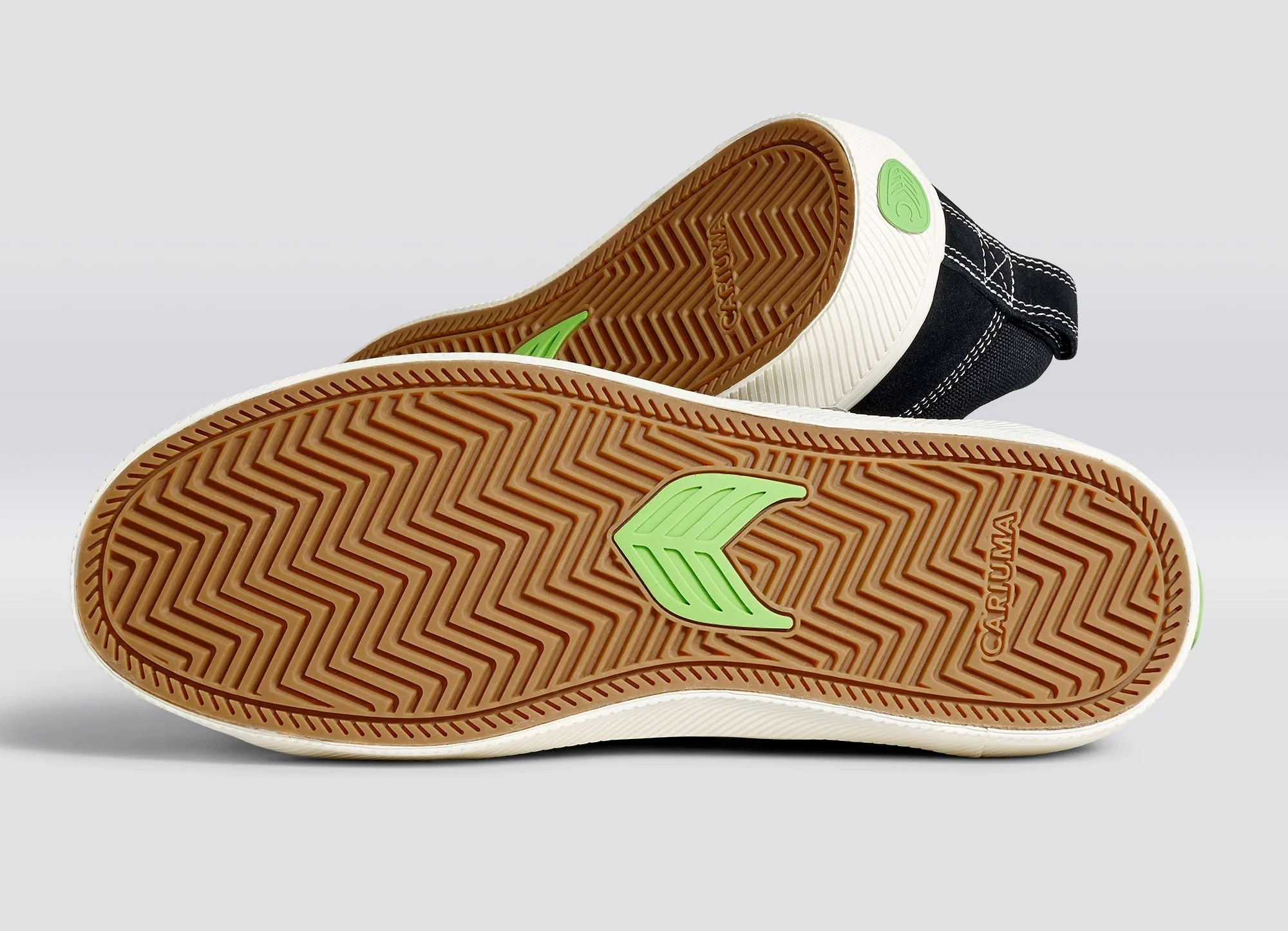 CATIBA PRO Low Black Suede and Canvas Contrast Thread Ivory Logo Sneaker - Image 7
