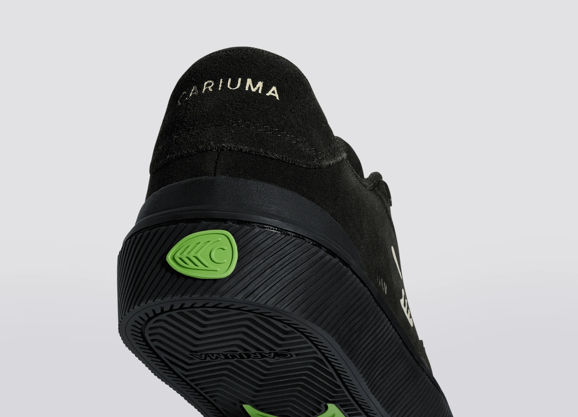 LUAN PRO All Black Suede Ivory Logo Sneaker - Image 8