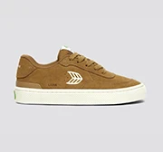LUAN PRO Camel Suede Ivory Logo Sneaker - Image 10