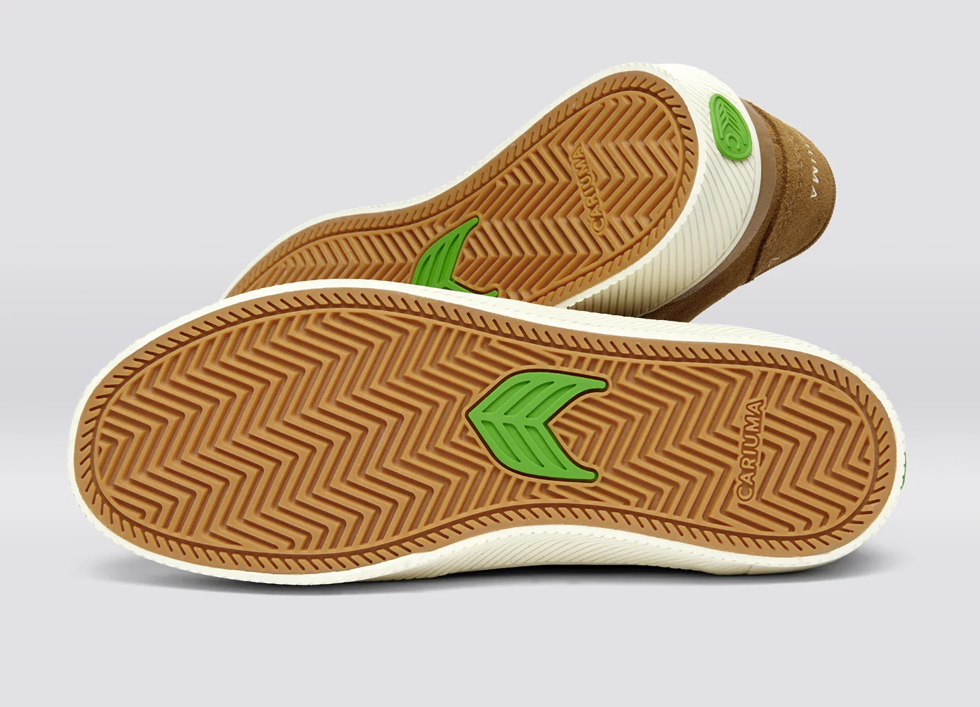 LUAN PRO Camel Suede Ivory Logo Sneaker - Image 6