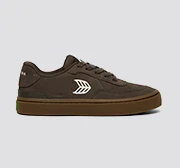 LUAN PRO Dark Gum Teak Suede Ivory Logo Sneaker - Image 10