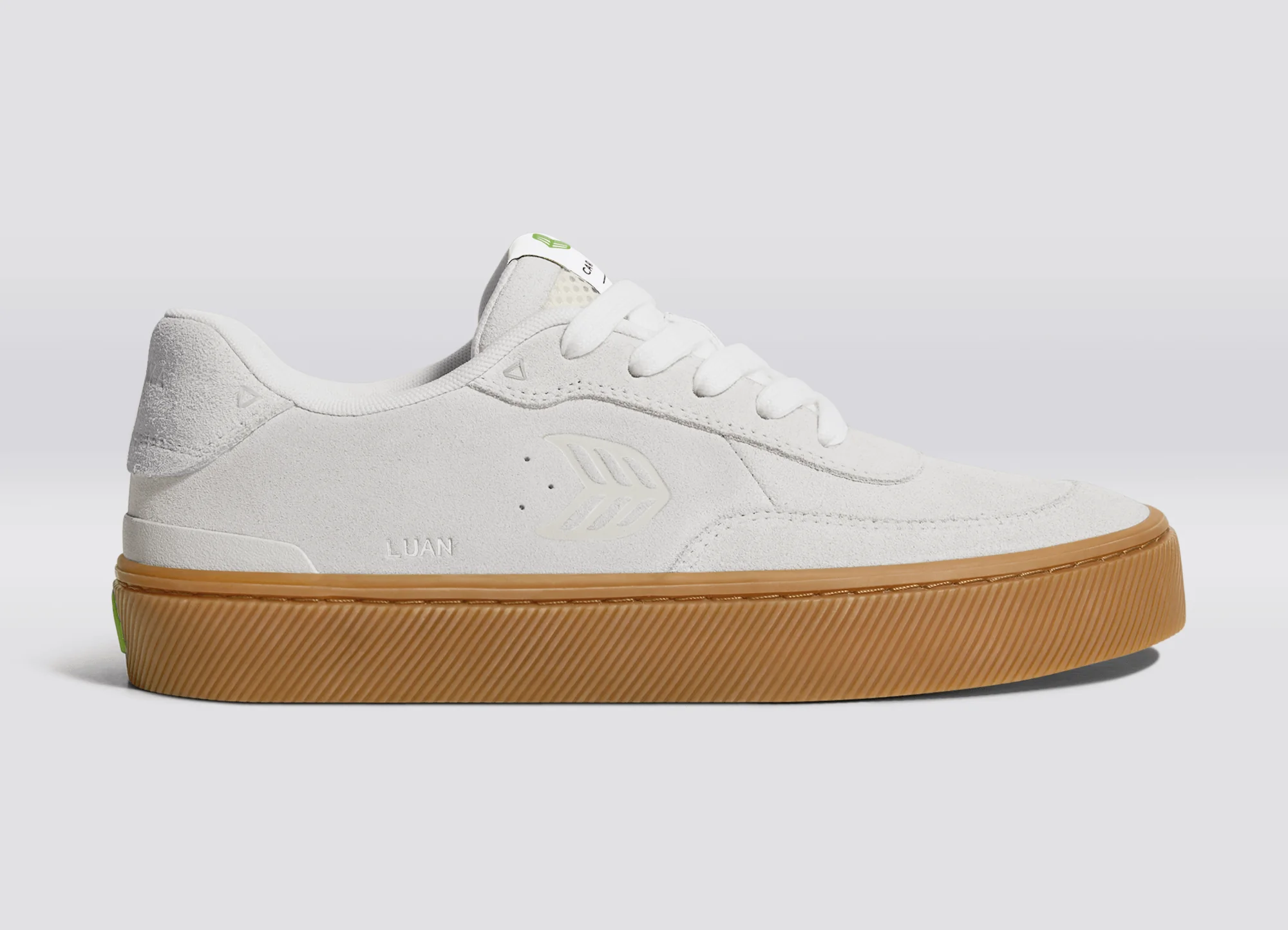 LUAN PRO Gum Smoke White Suede Off-White logo Sneaker - Image 4