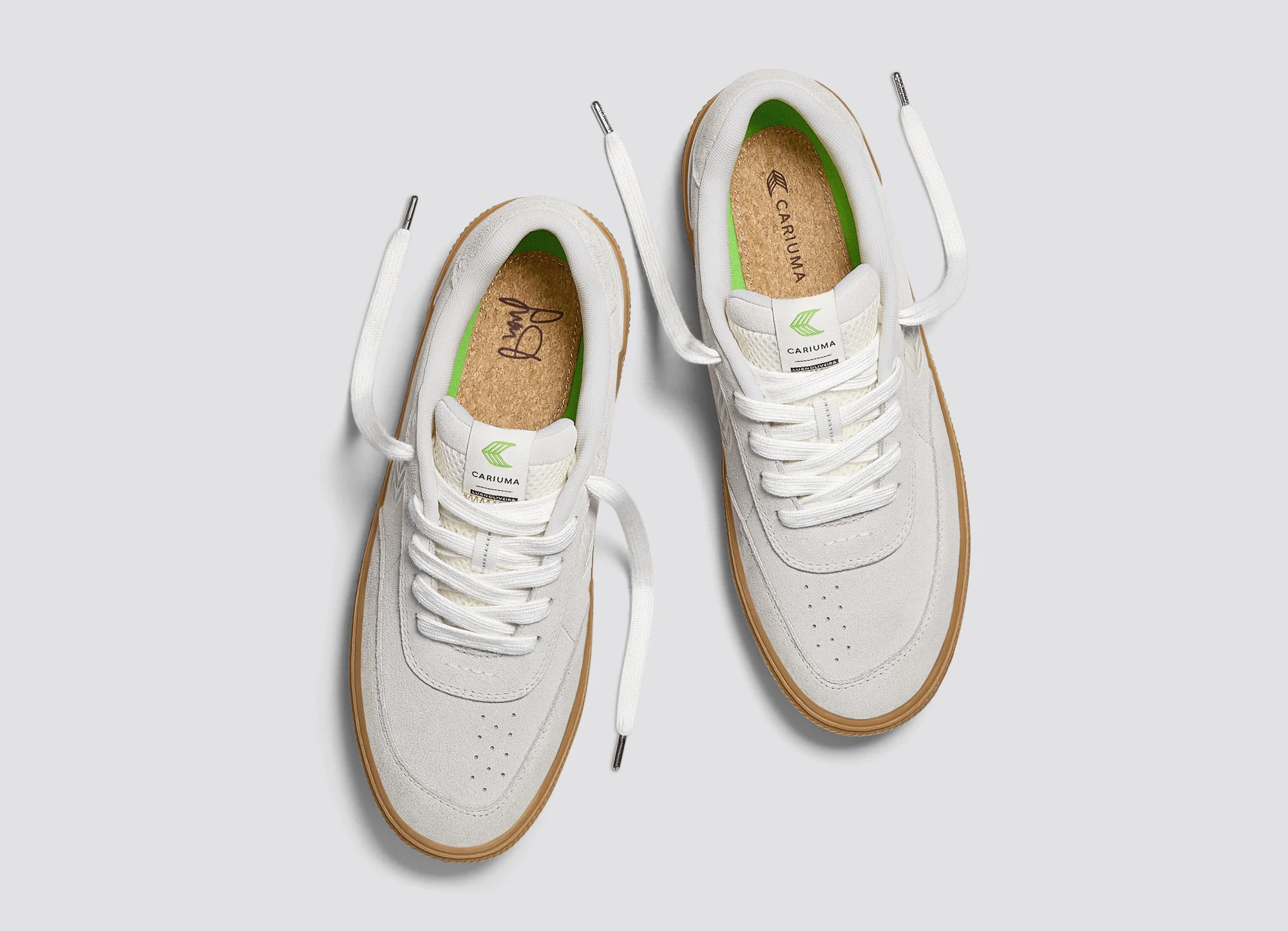 LUAN PRO Gum Smoke White Suede Off-White logo Sneaker - Image 9