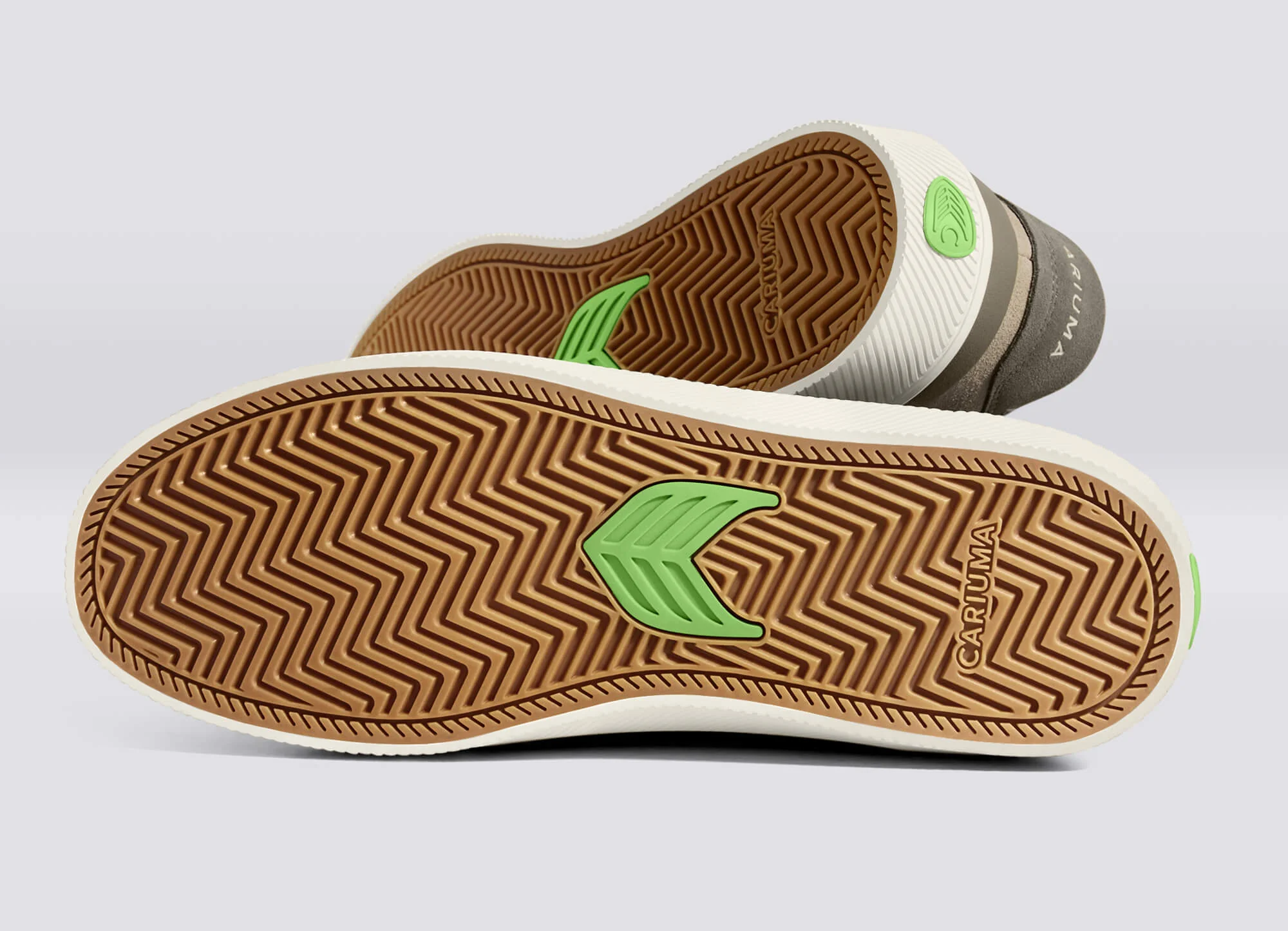 LUAN PRO Plaza Taupe Suede Ivory Logo Sneaker - Image 7