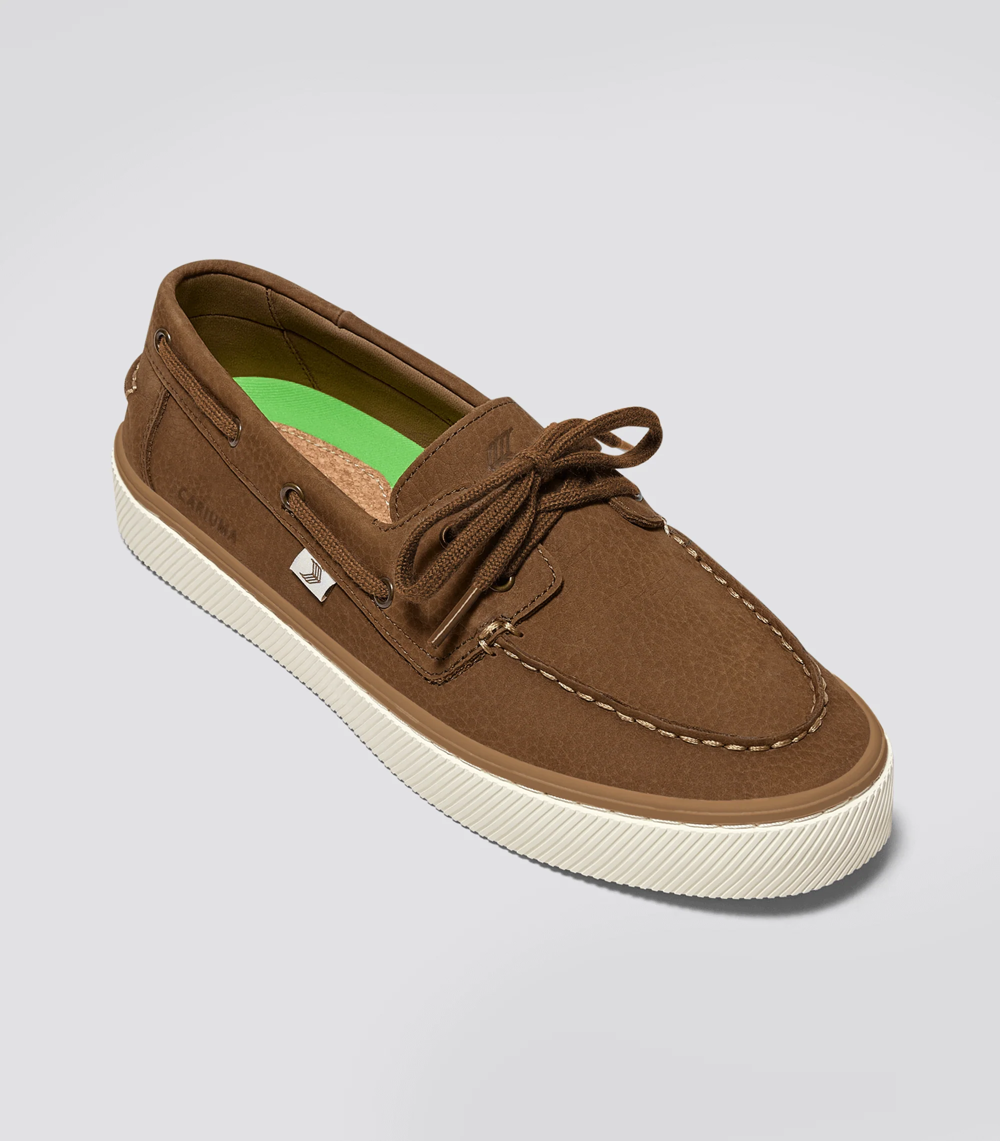 Maré Mocha Nubuck Boat Shoe - Image 3