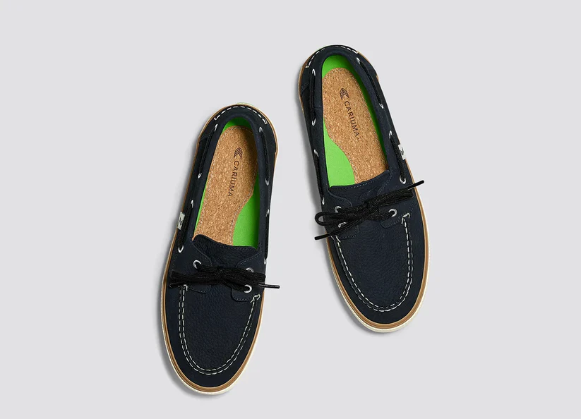Maré Navy Nubuck Boat Shoe - Image 9
