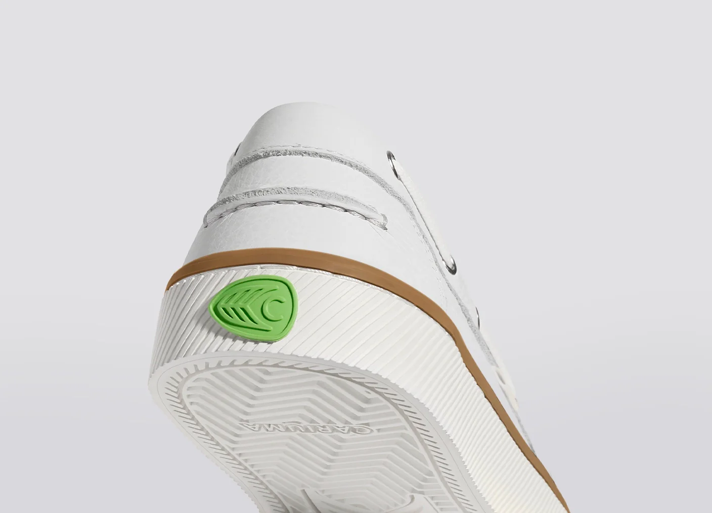 Maré White Premium Leather Boat Shoe - Image 8