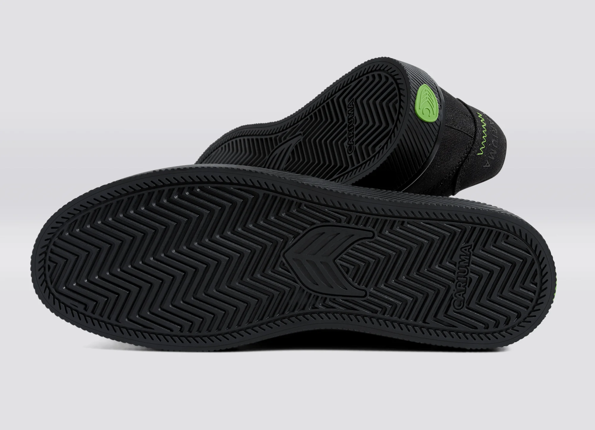 NAIOCA All Black Canvas Ash Grey Logo Sneaker - Image 7