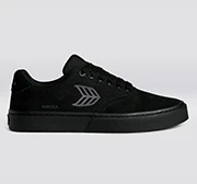 NAIOCA PRO All Black Suede and Canvas Ash Grey Logo Sneaker - Image 11