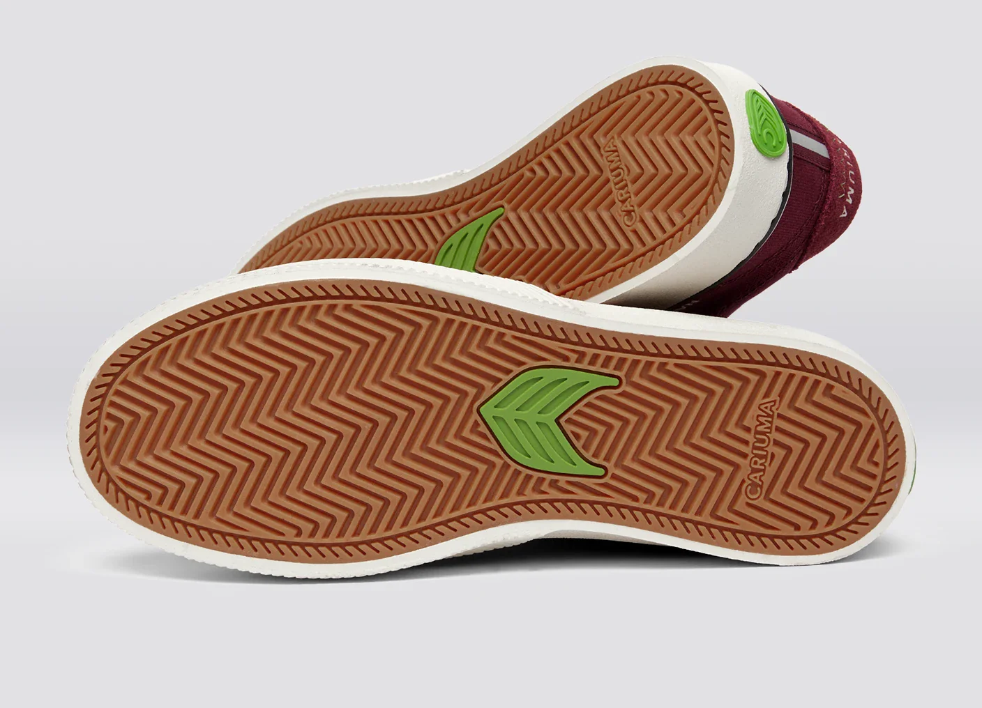 NAIOCA PRO Cabernet Suede and Canvas Ivory Logo Sneaker - Image 7