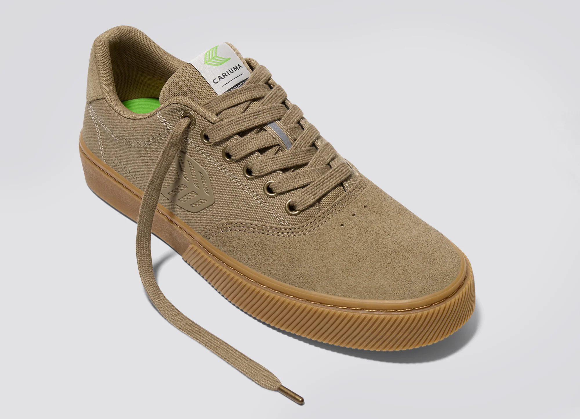 NAIOCA PRO Gum Burnt Sand Suede and Canvas Burnt Sand Logo Sneaker - Image 5