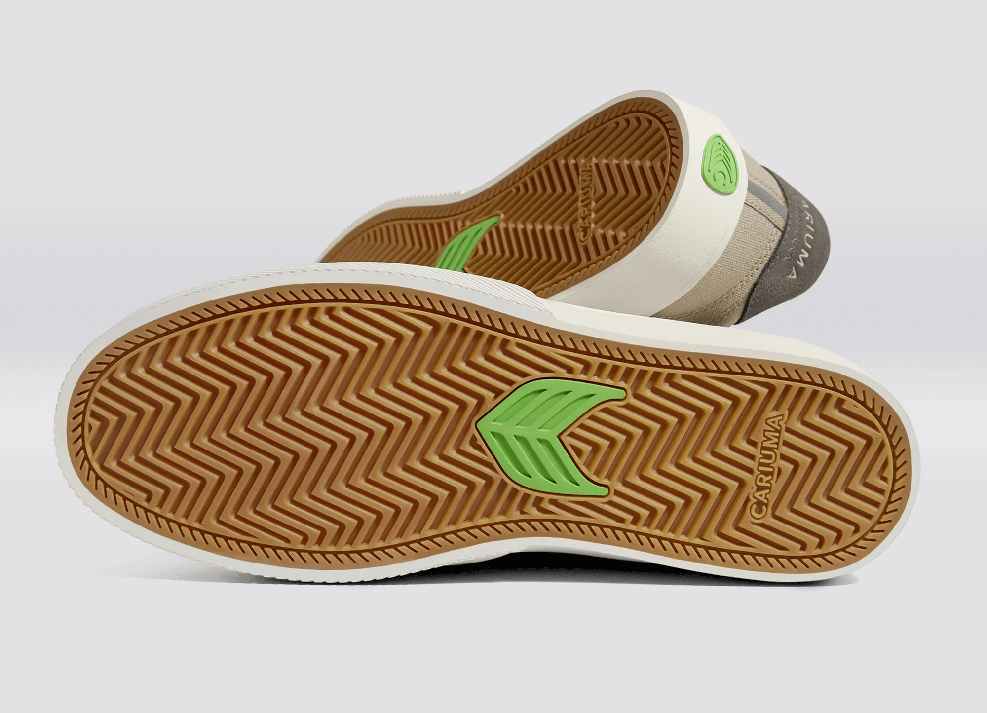 NAIOCA PRO Plaza Taupe Suede and Canvas Ivory Logo Sneaker - Image 7