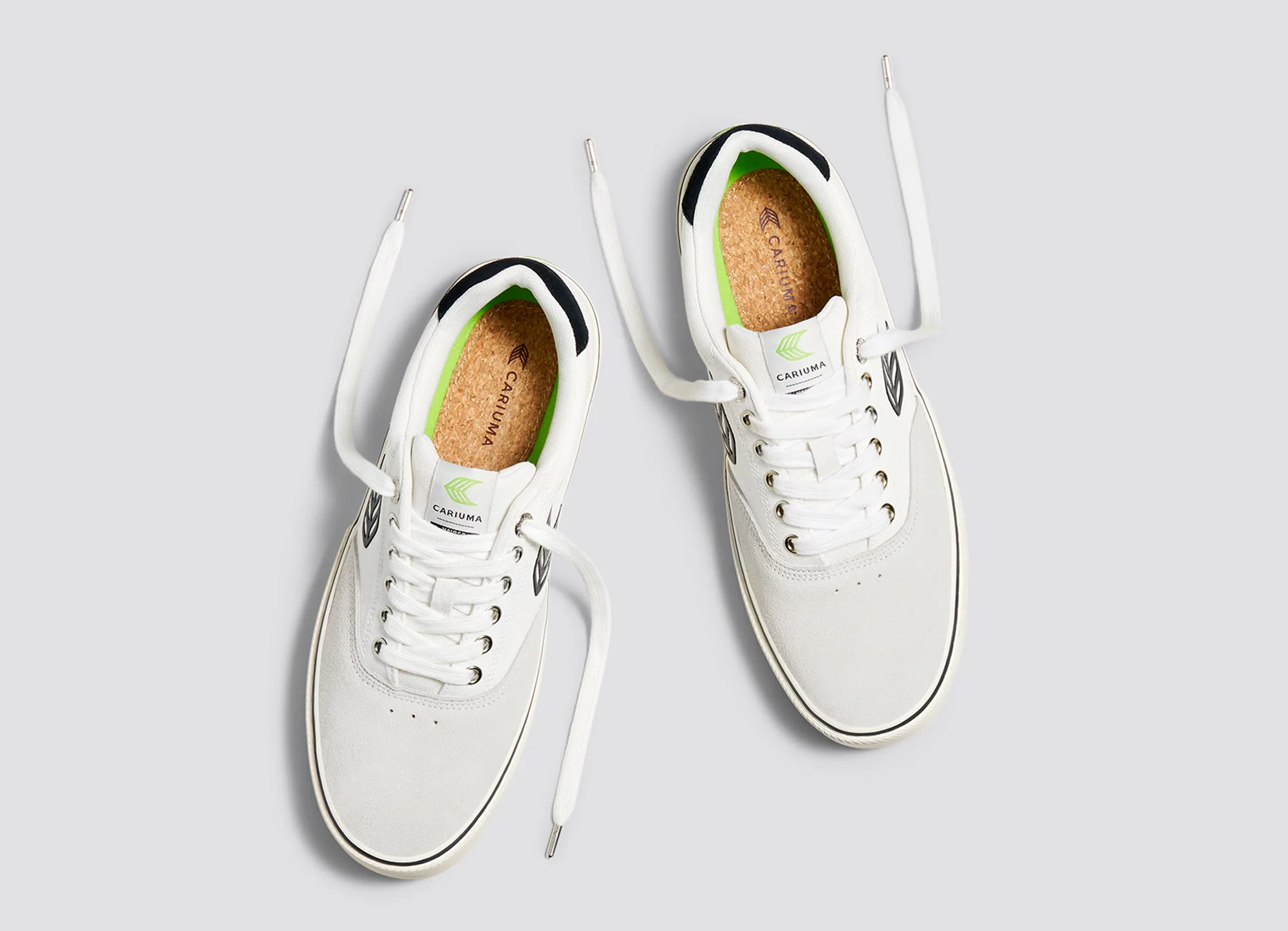 NAIOCA PRO Vintage White Suede Off-White Canvas Black Logo Sneaker - Image 8