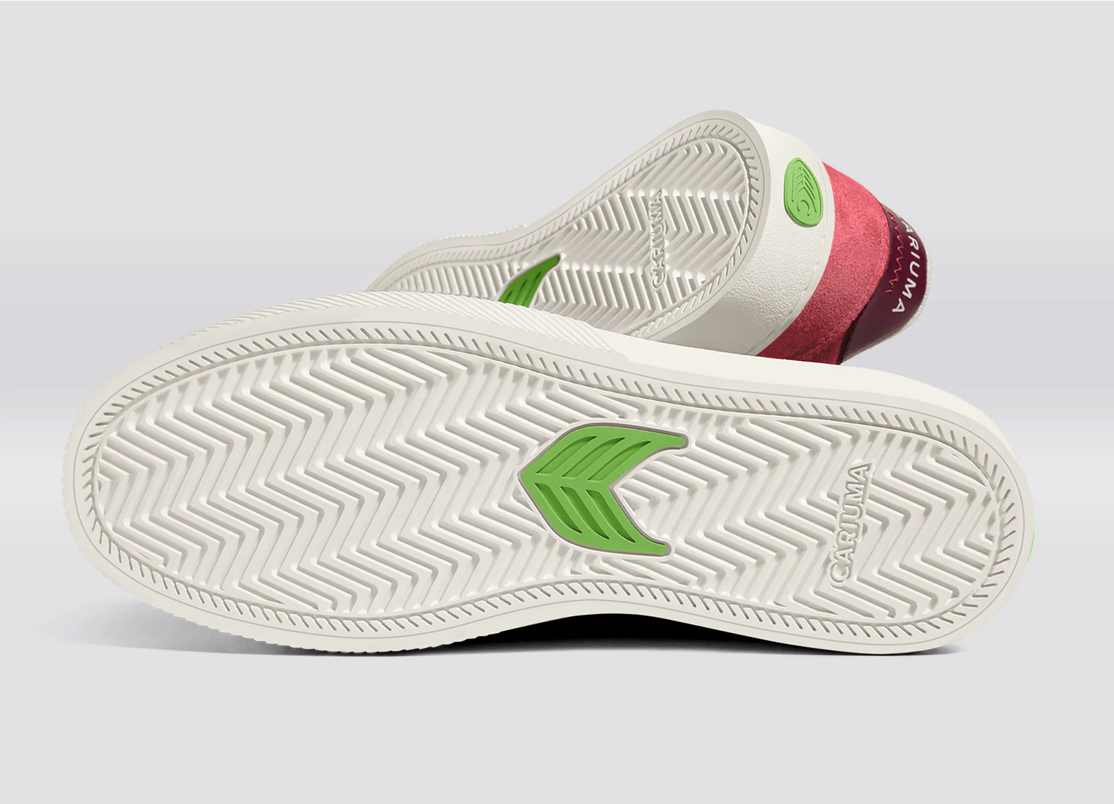 NAIOCA Watermelon Suede Ivory Logo Ruby Wine Sneaker - Image 7