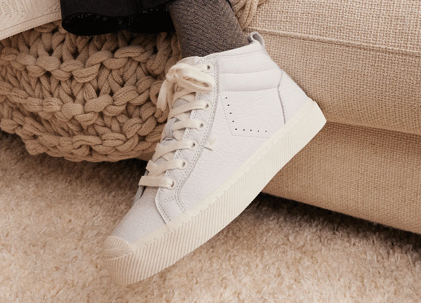 OCA High Off-White Premium Leather Sneaker - Image 6