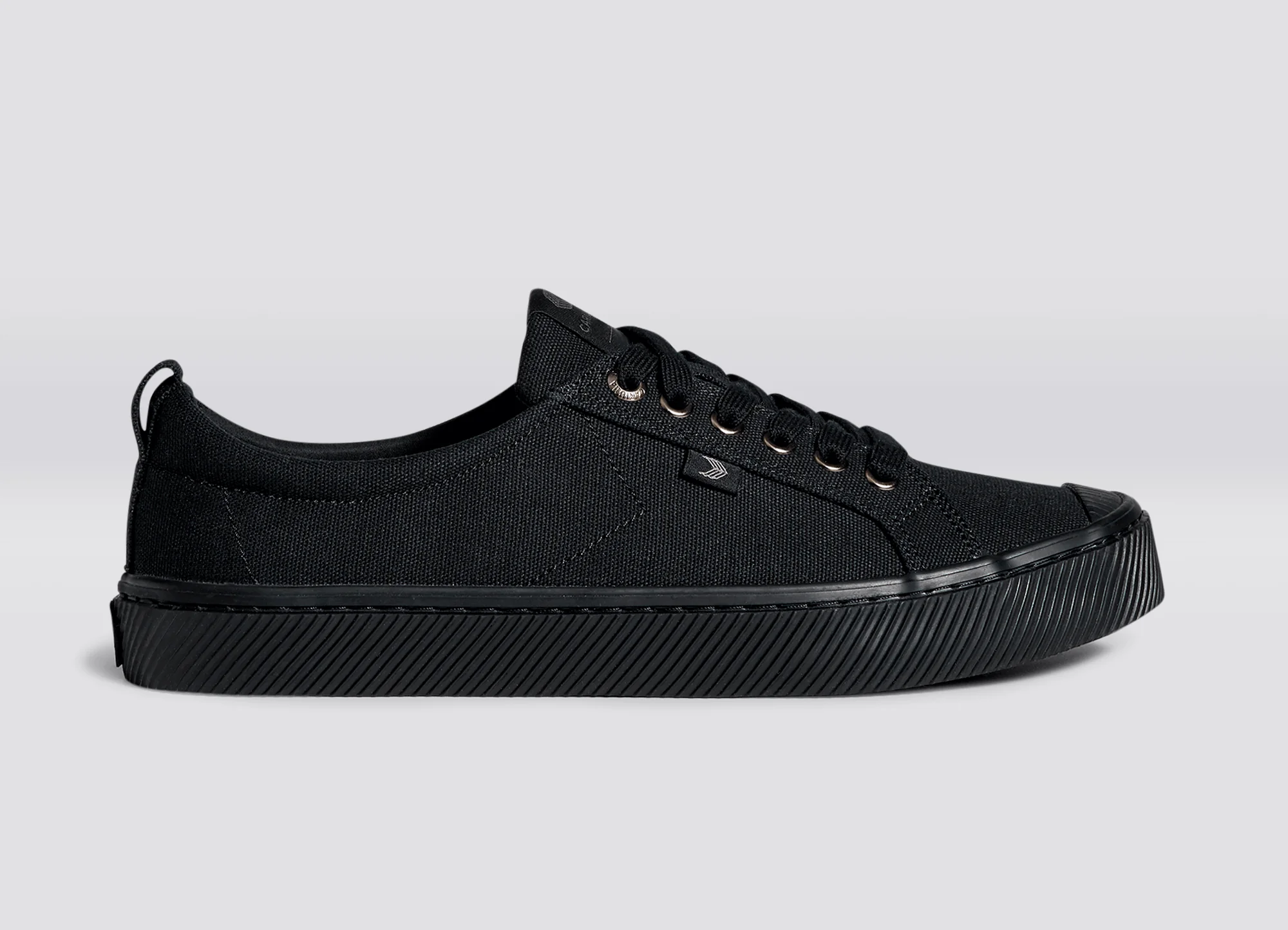OCA Low All Black Canvas Sneaker - Image 4