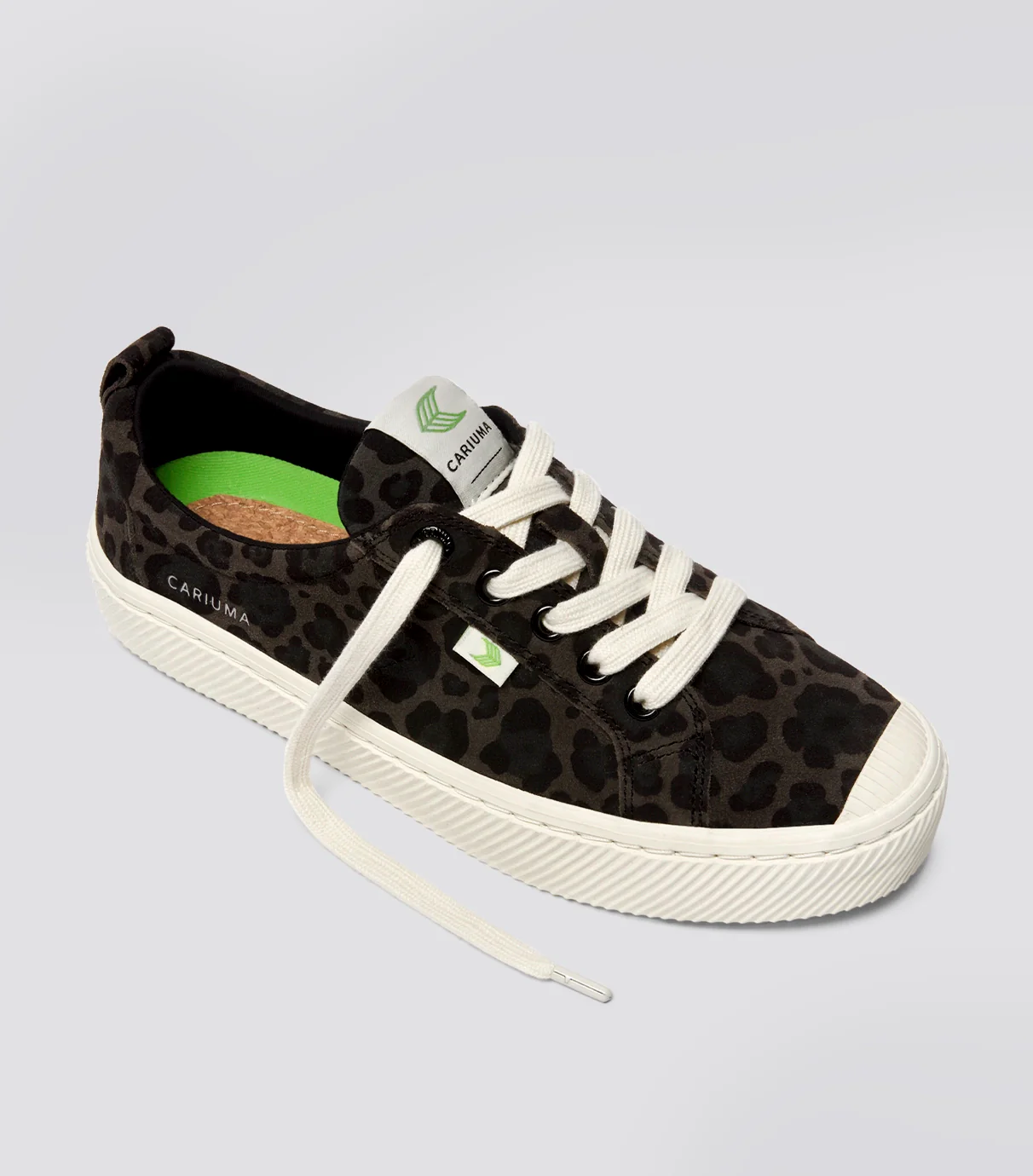 OCA Low Black Jaguar Print Suede Sneaker - Image 2