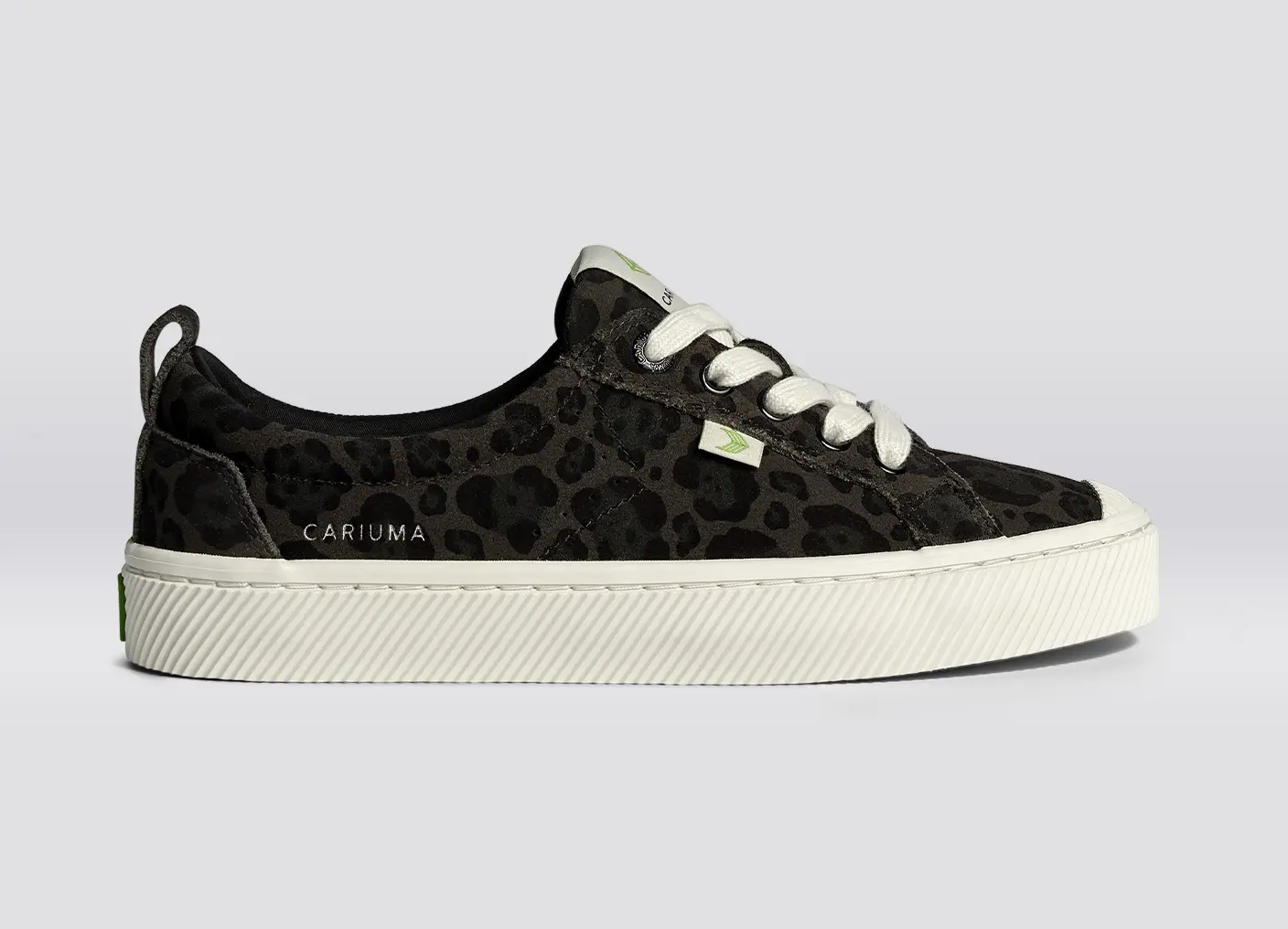 OCA Low Black Jaguar Print Suede Sneaker - Image 4
