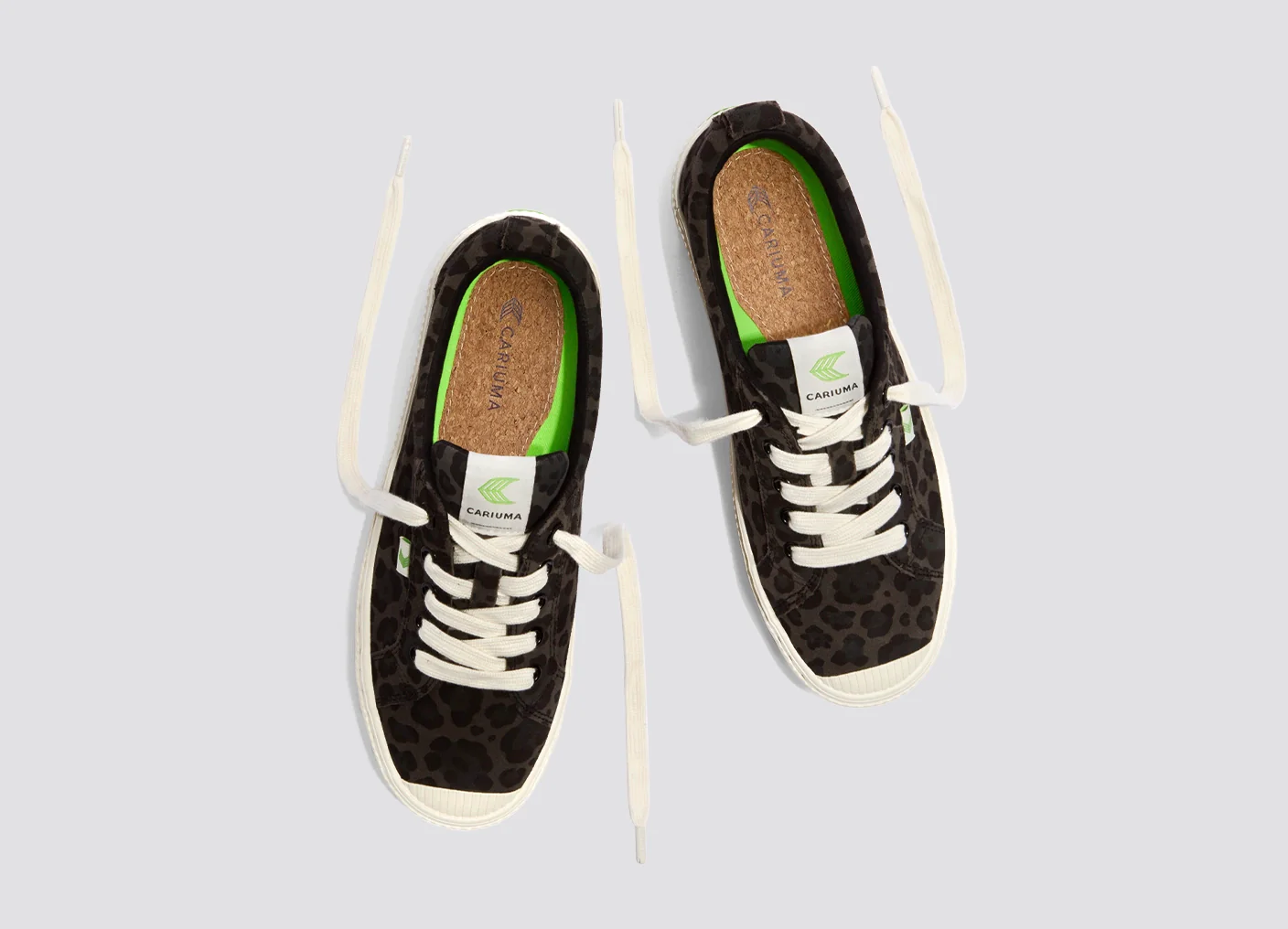 OCA Low Black Jaguar Print Suede Sneaker - Image 9