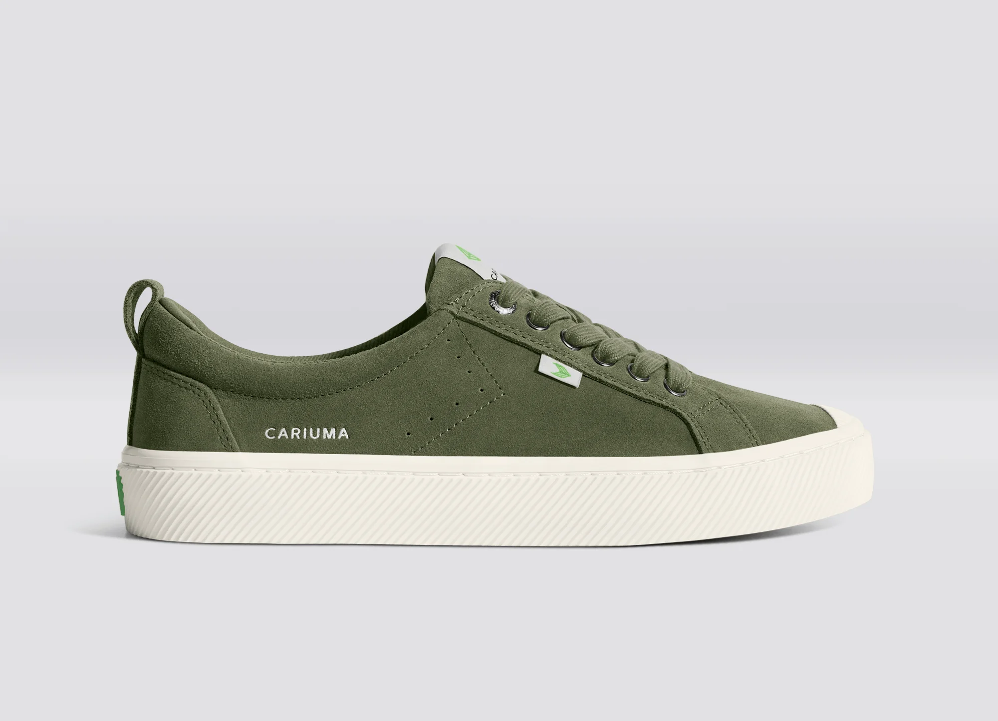 OCA Low Bronze Green Suede Sneaker - Image 3