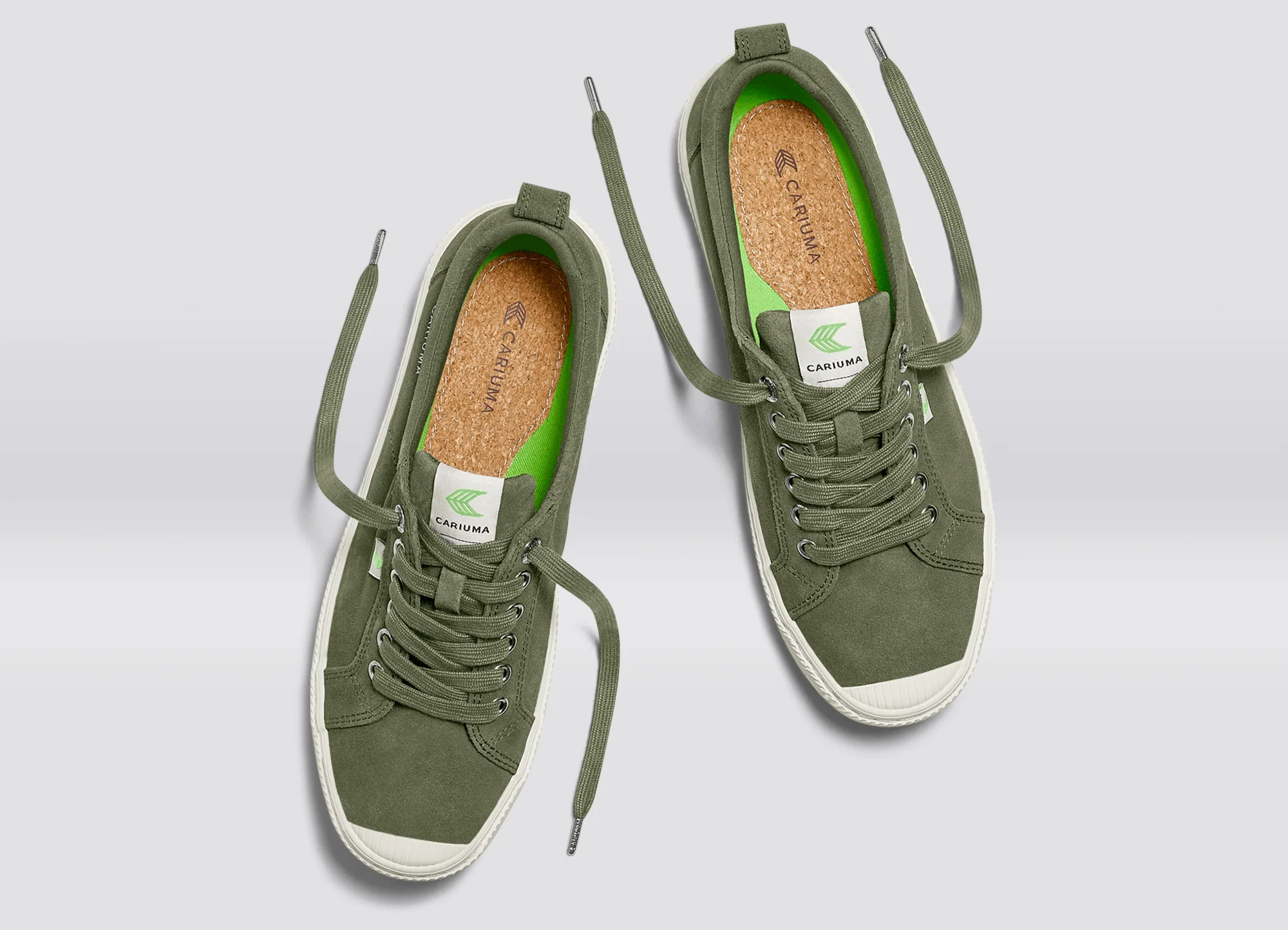 OCA Low Bronze Green Suede Sneaker - Image 7