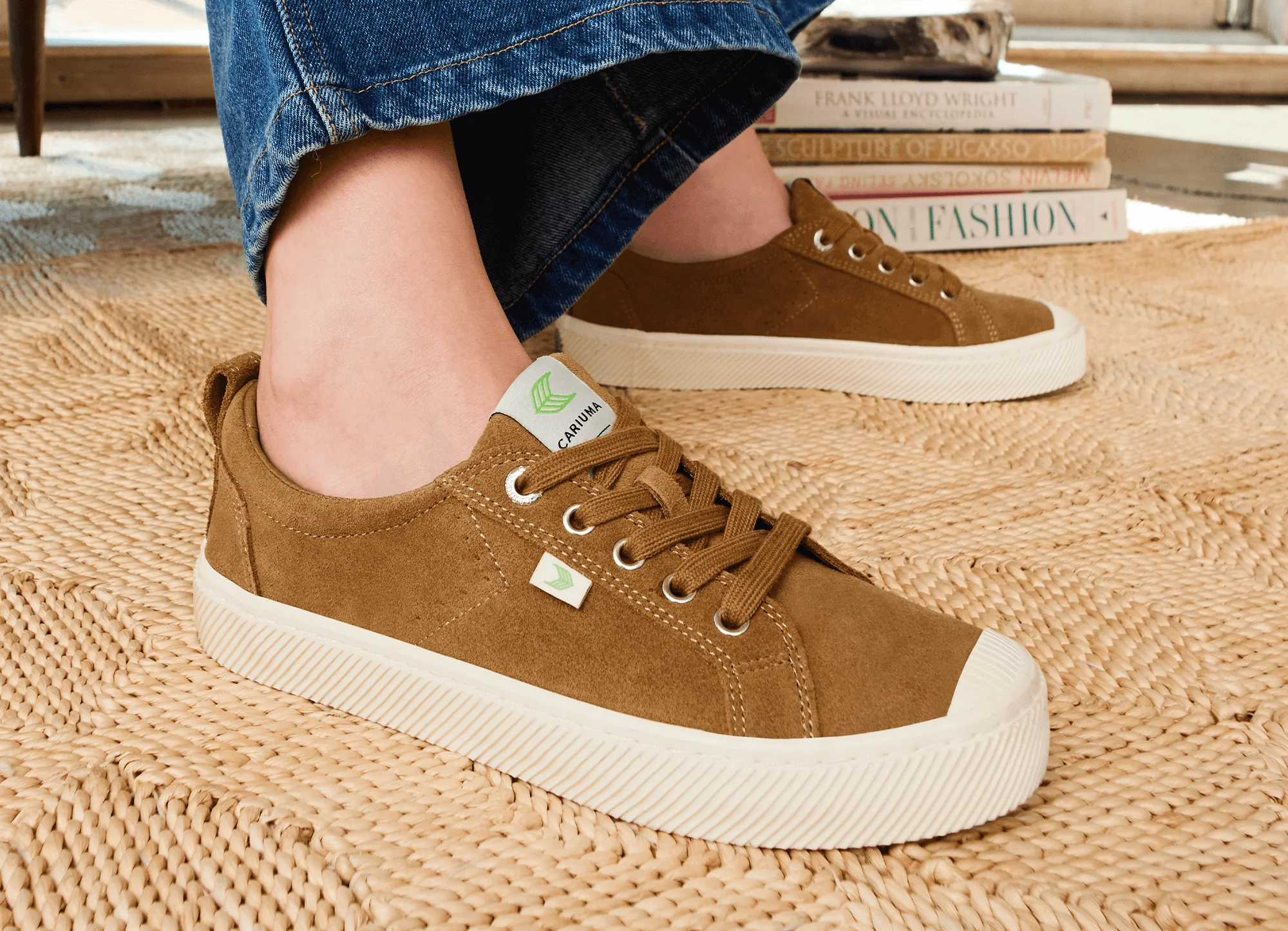 OCA Low Camel Suede Sneaker - Image 6